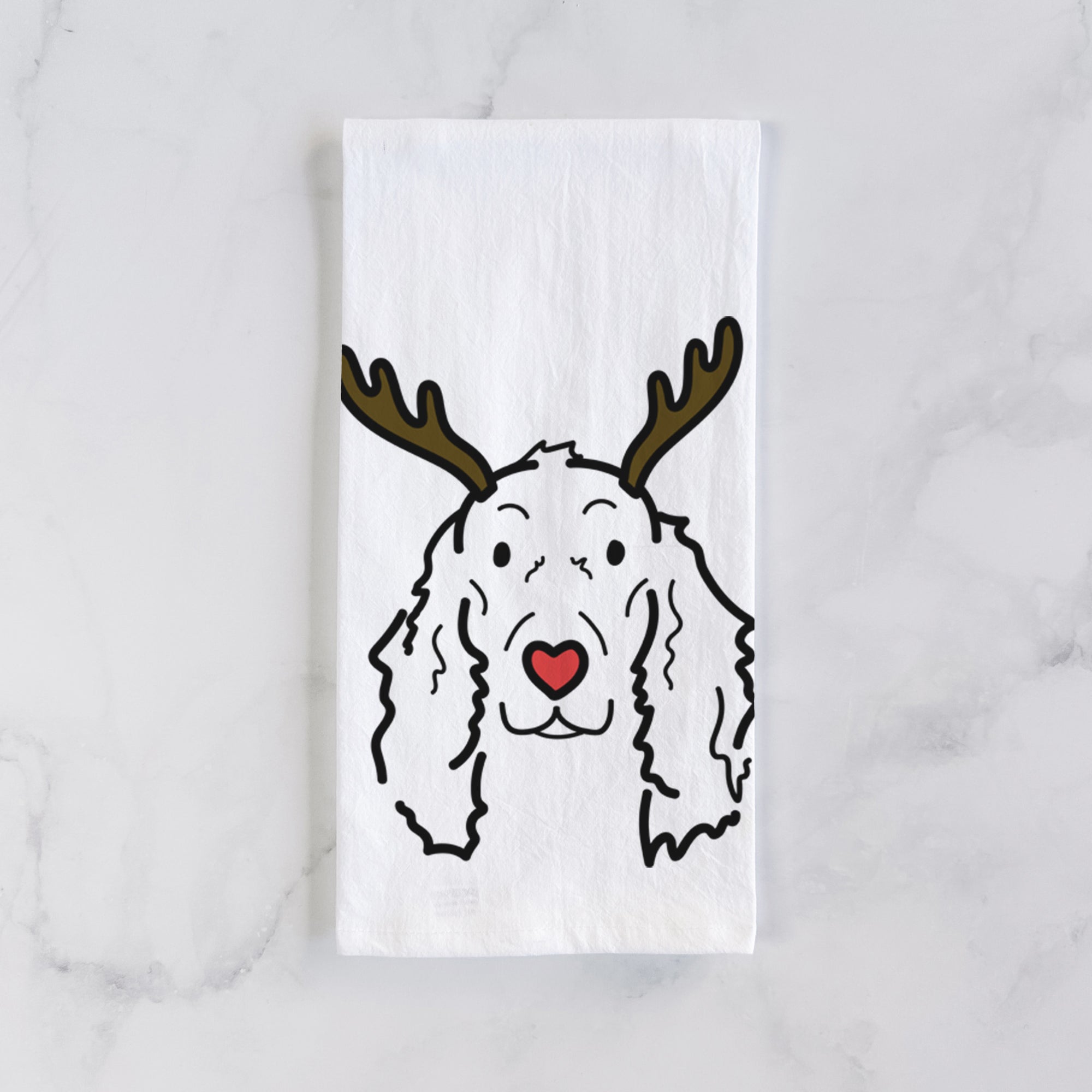 Red Nose Irish Setter - Seven - Tea Towel