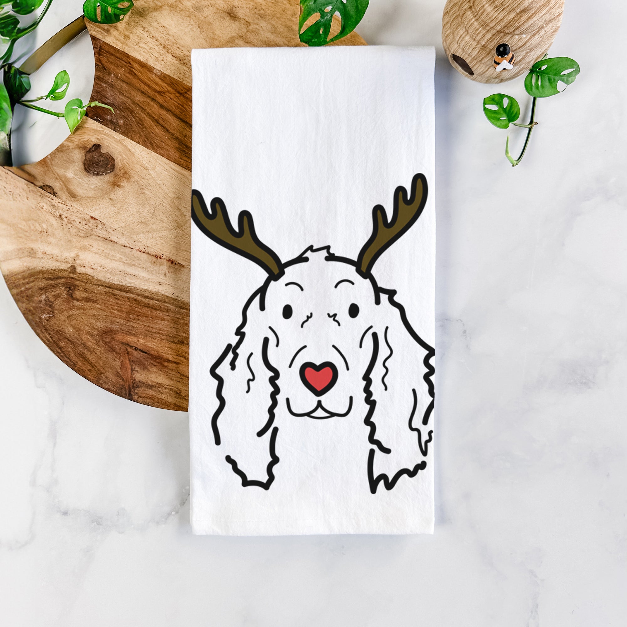 Red Nose Irish Setter - Seven - Tea Towel