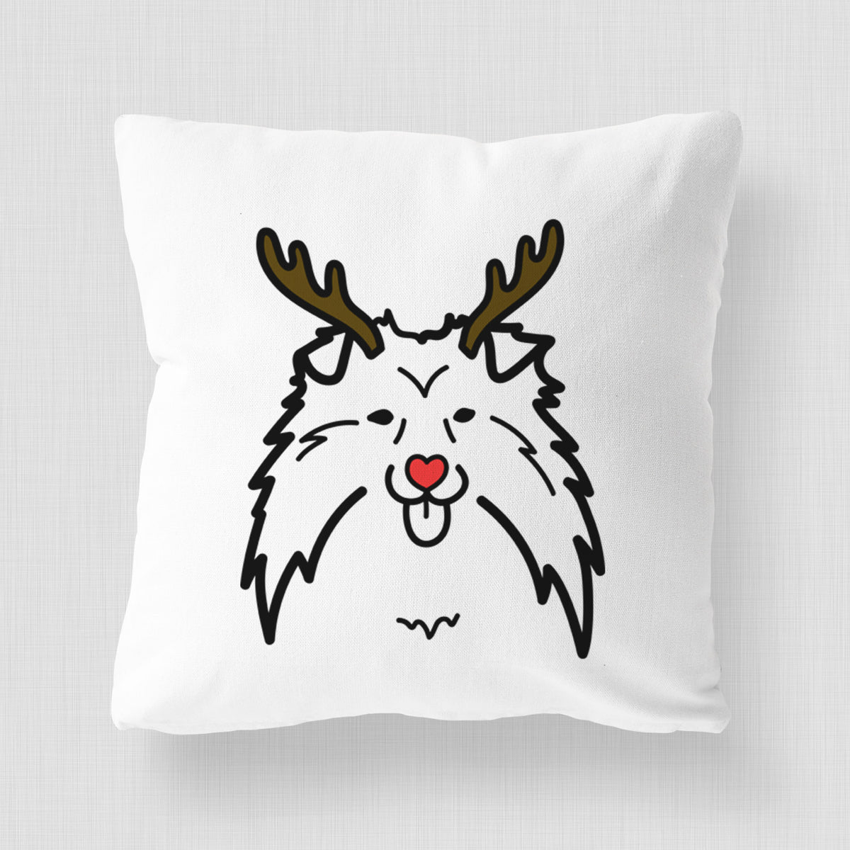 Love Always Shetland Sheepdog - Throw Pillow Cover