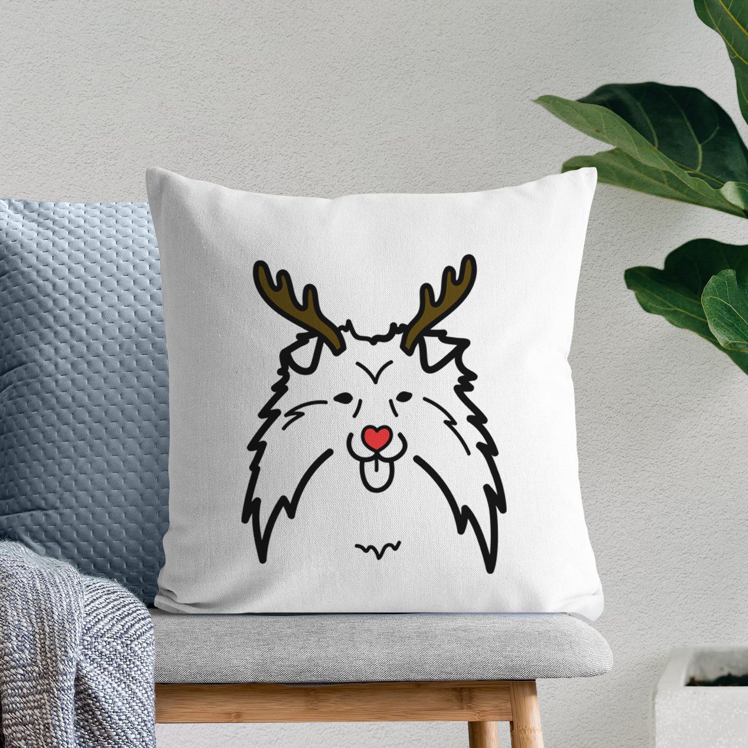 Love Always Shetland Sheepdog - Throw Pillow Cover