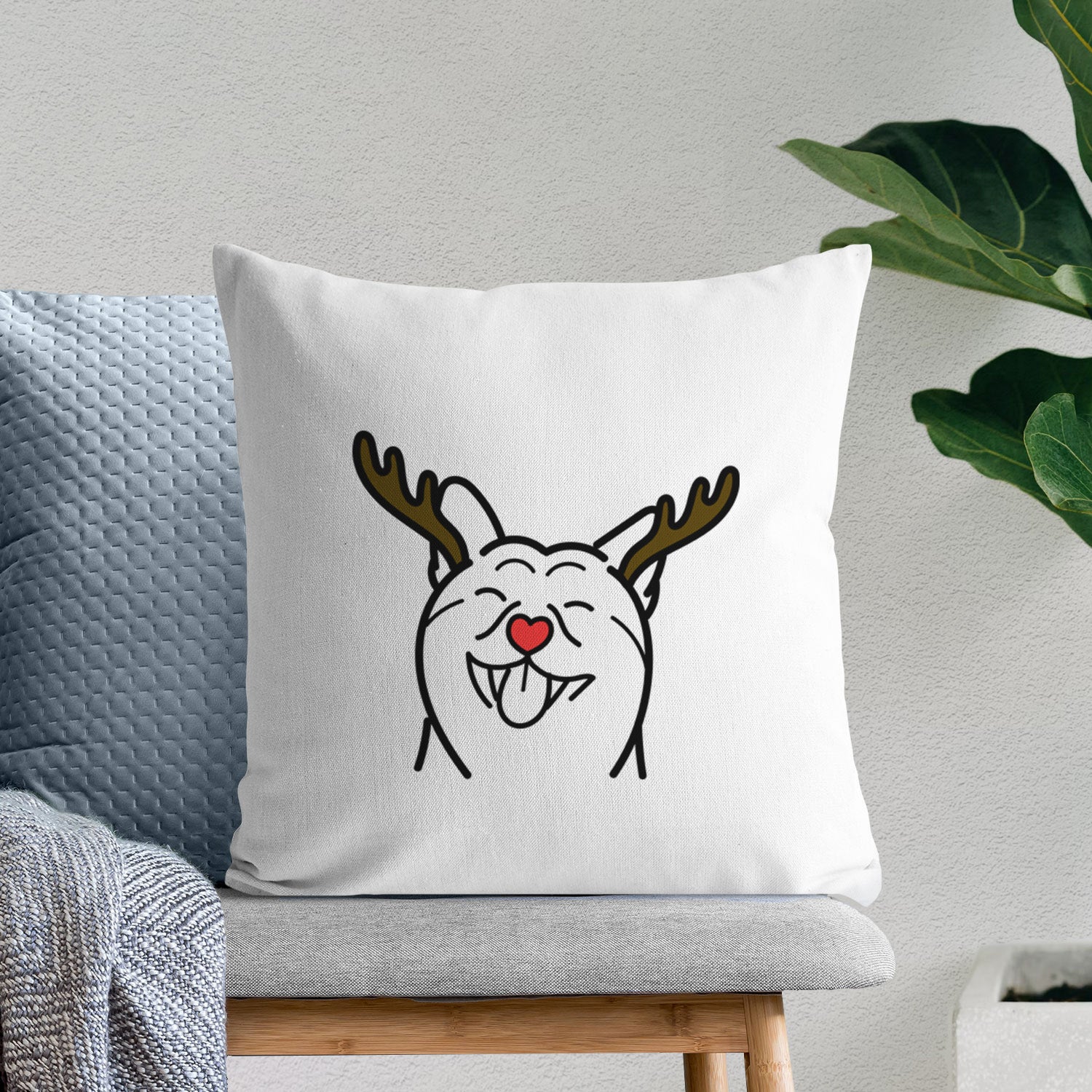 Love Always Shiba Inu - Throw Pillow Cover