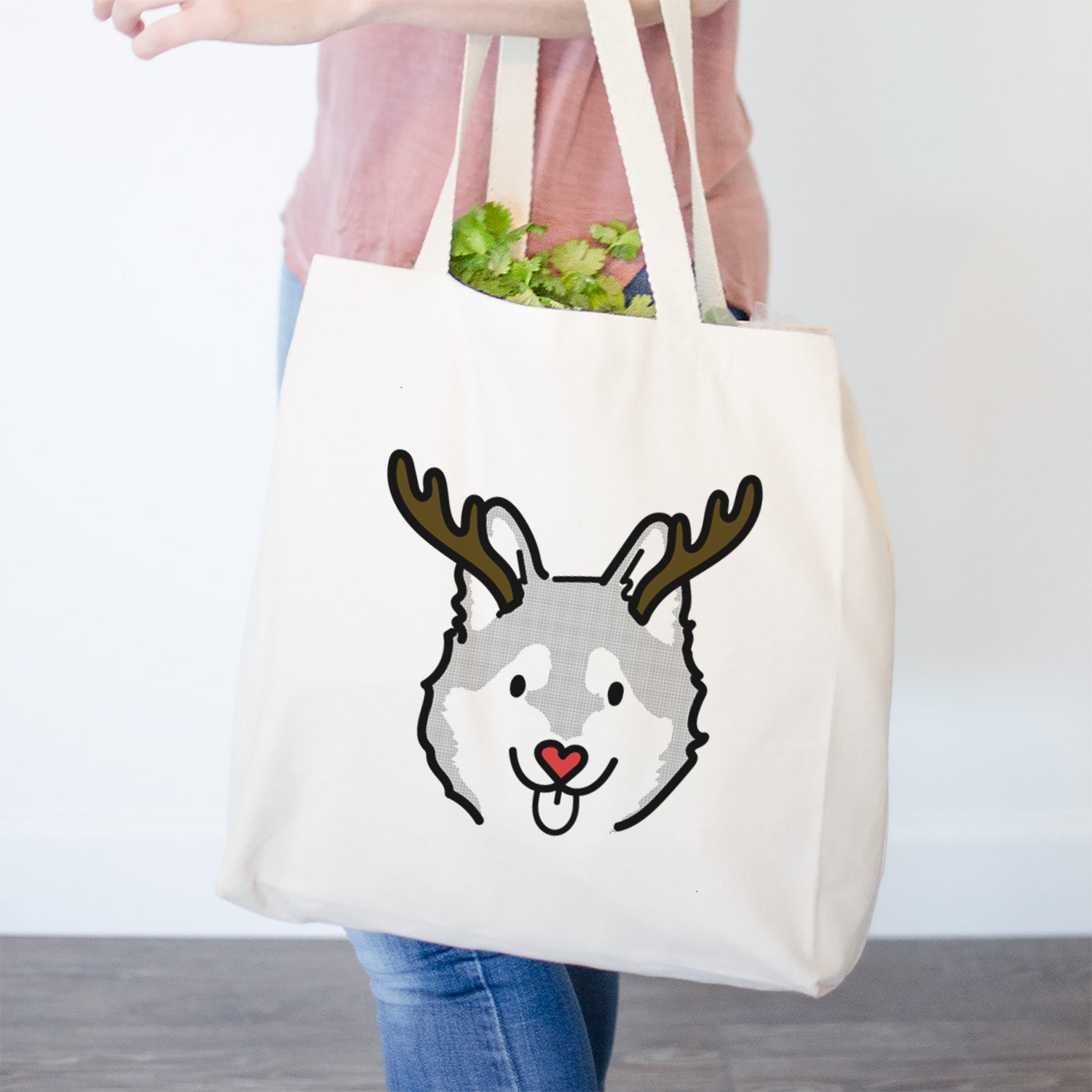 Red Nose Alaskan Klee Kai - Sitka - Tote Bag