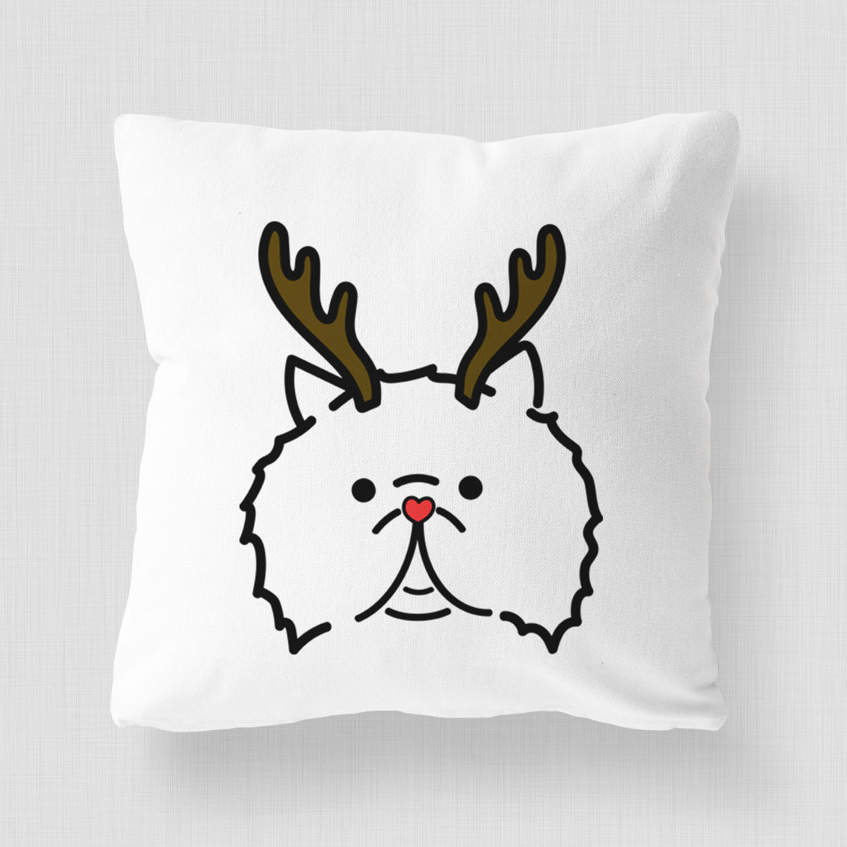 Love Always Persian Cat - Smoosh -  Throw Pillow Cover