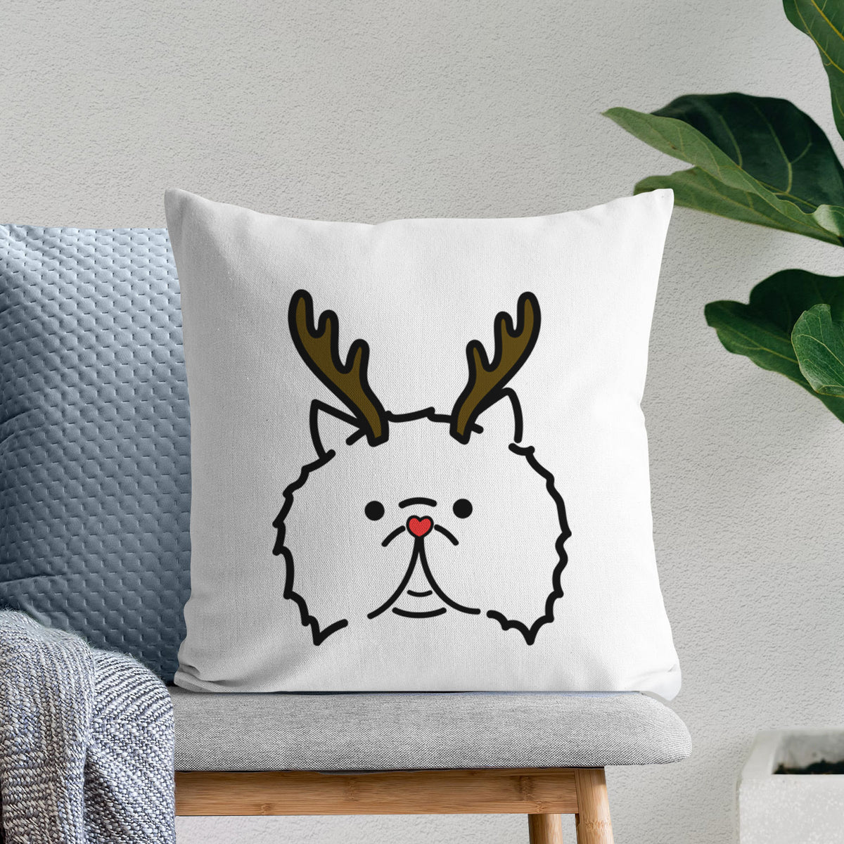 Love Always Persian Cat - Smoosh -  Throw Pillow Cover
