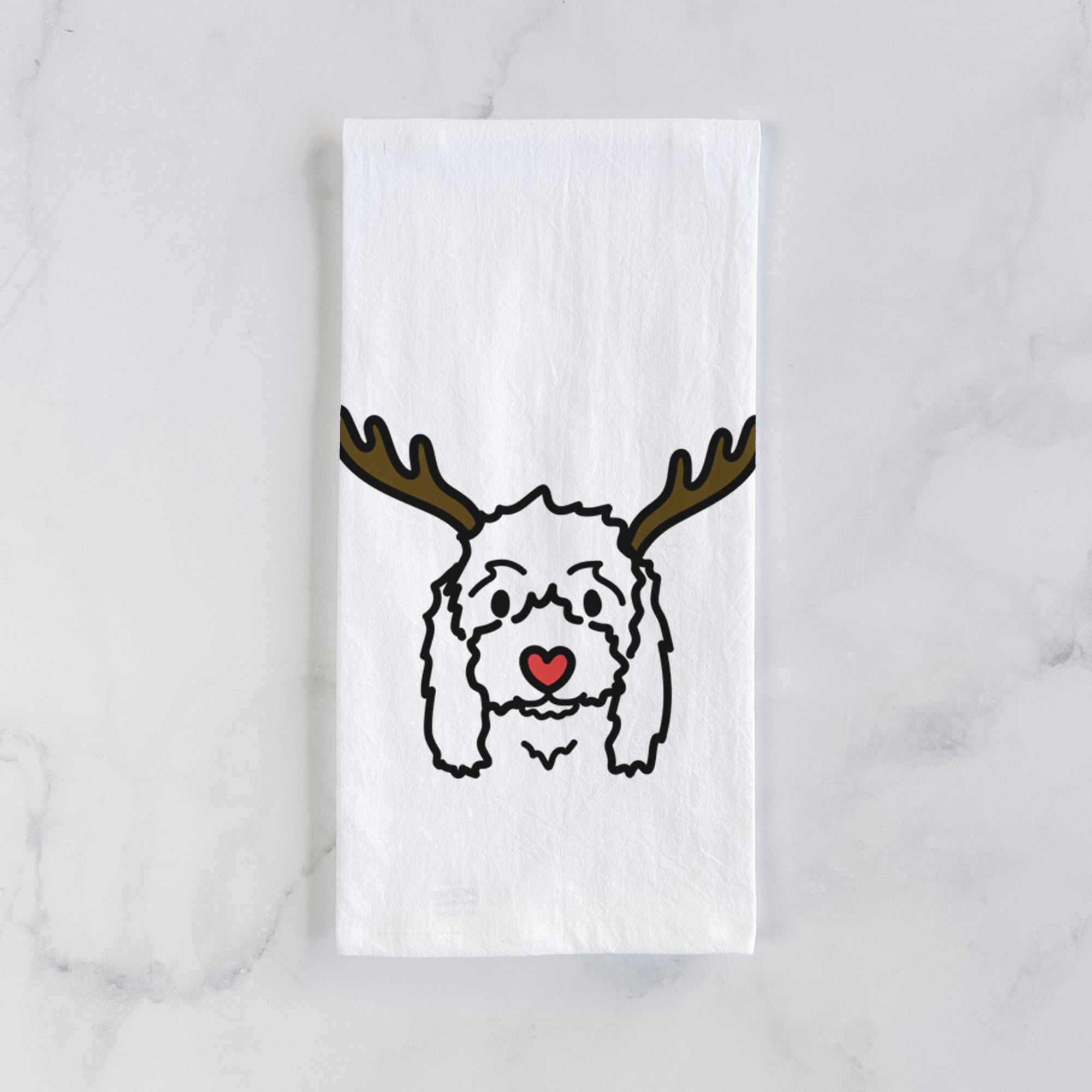 Red Nose Coton de Tulear - Sophie - Tea Towel