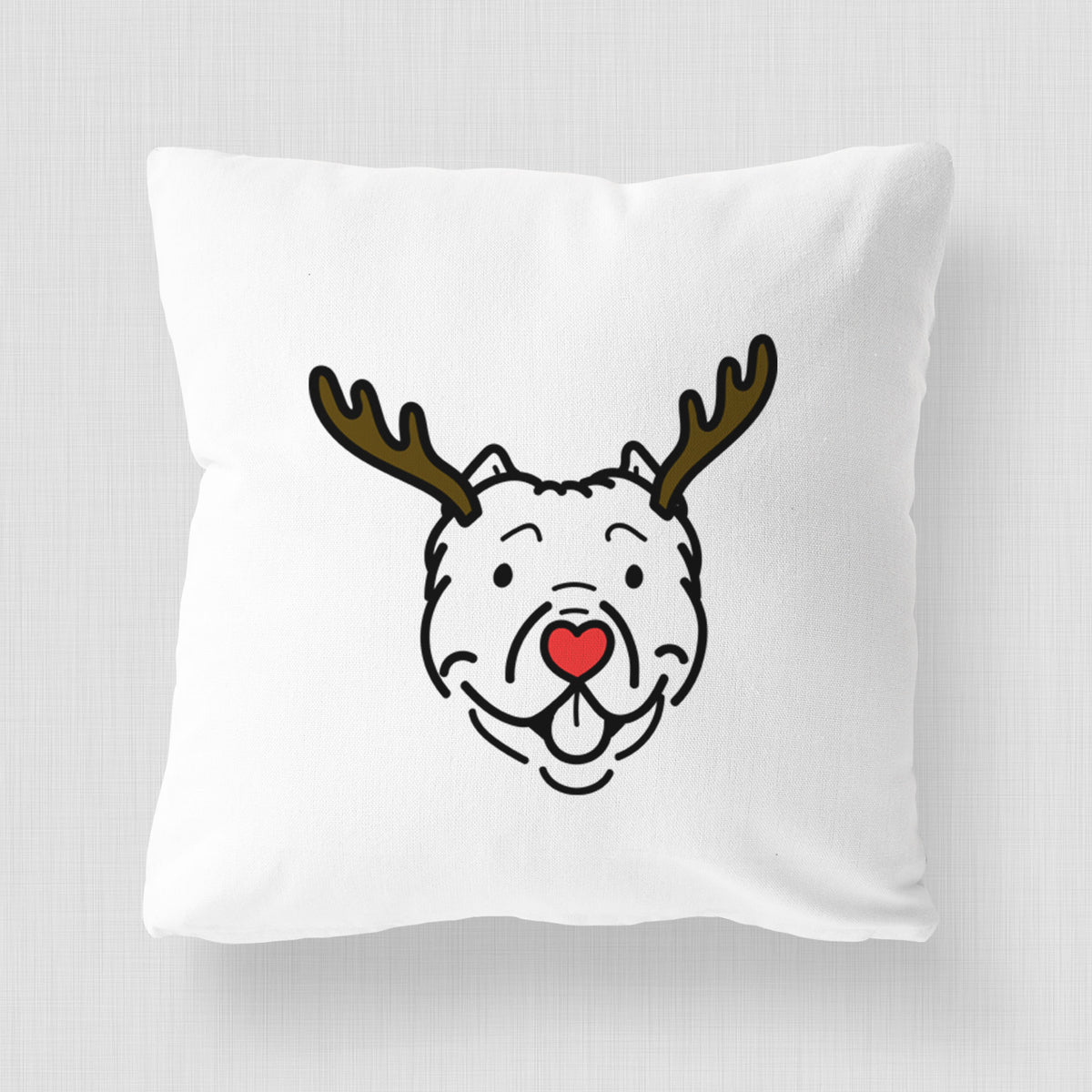 Love Always American Bully - Tank -  Throw Pillow Cover