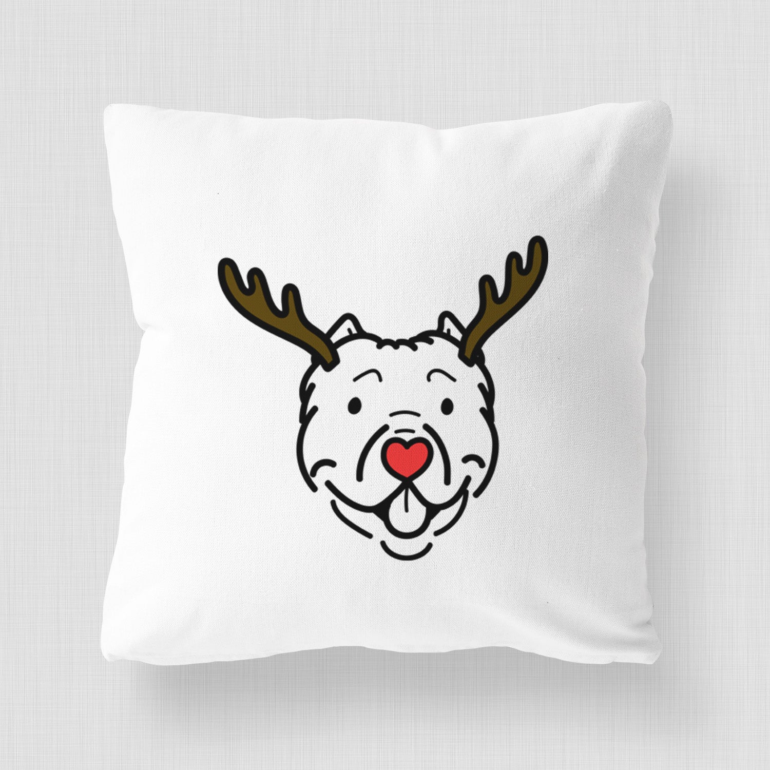 Love Always American Bully - Tank -  Throw Pillow Cover