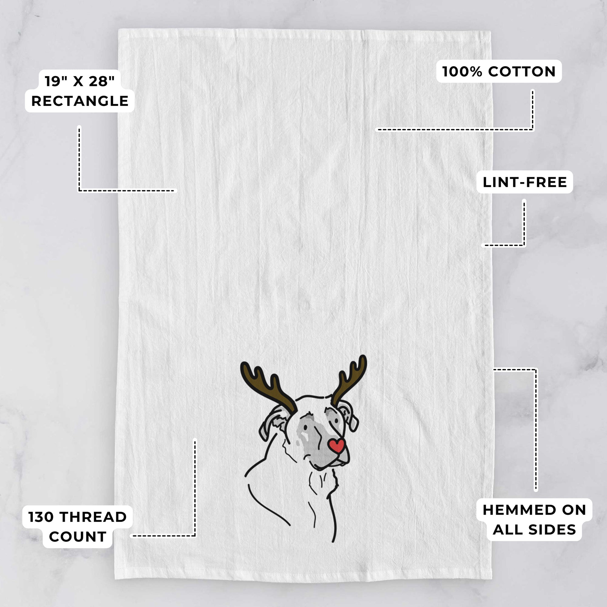 Red Nose Mastiff German Shepherd Mix - Tank - Tea Towel