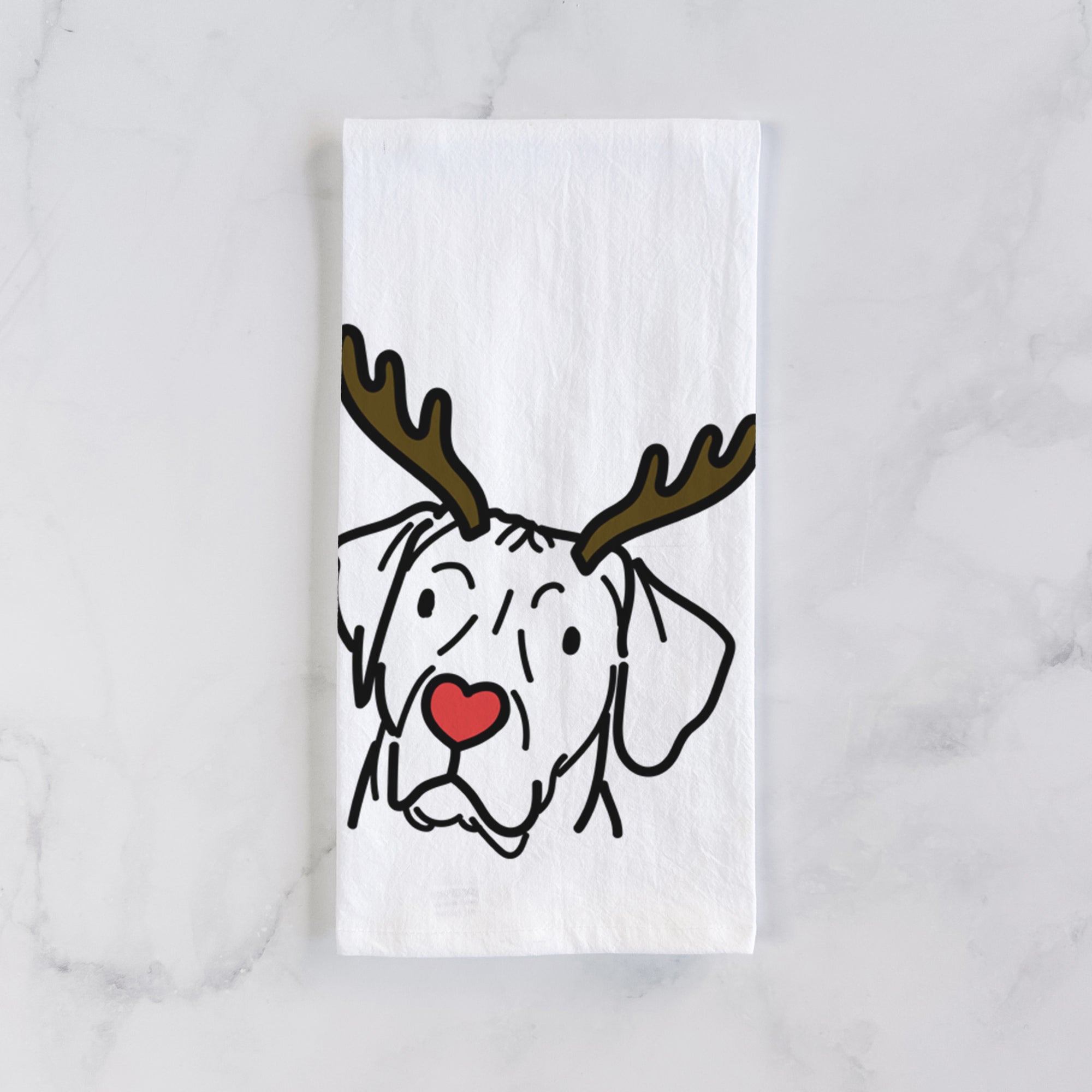 Red Nose Rhodesian Ridgeback - Tito - Tea Towel