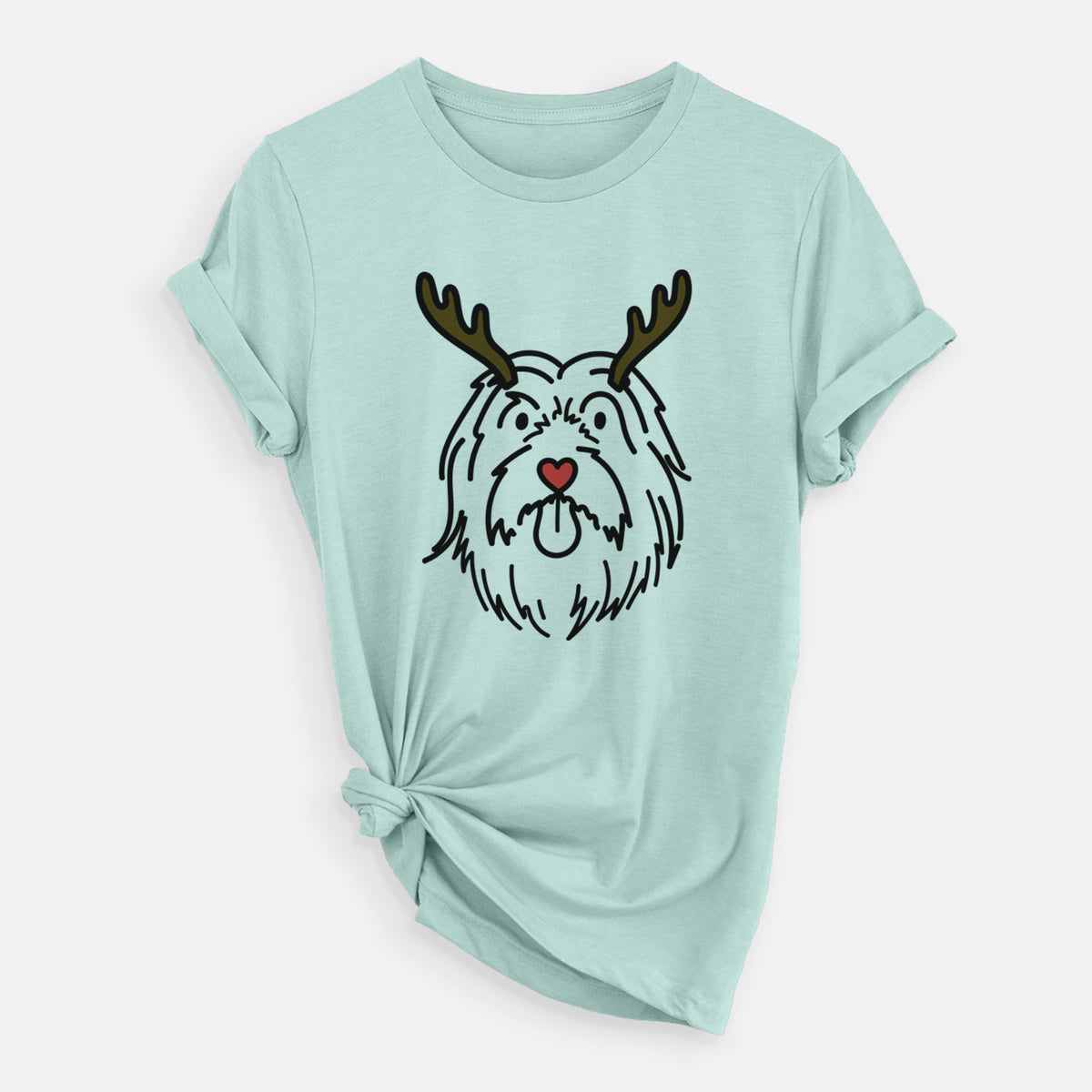 Red Nose Bearded Collie - Tucker - Unisex Crewneck