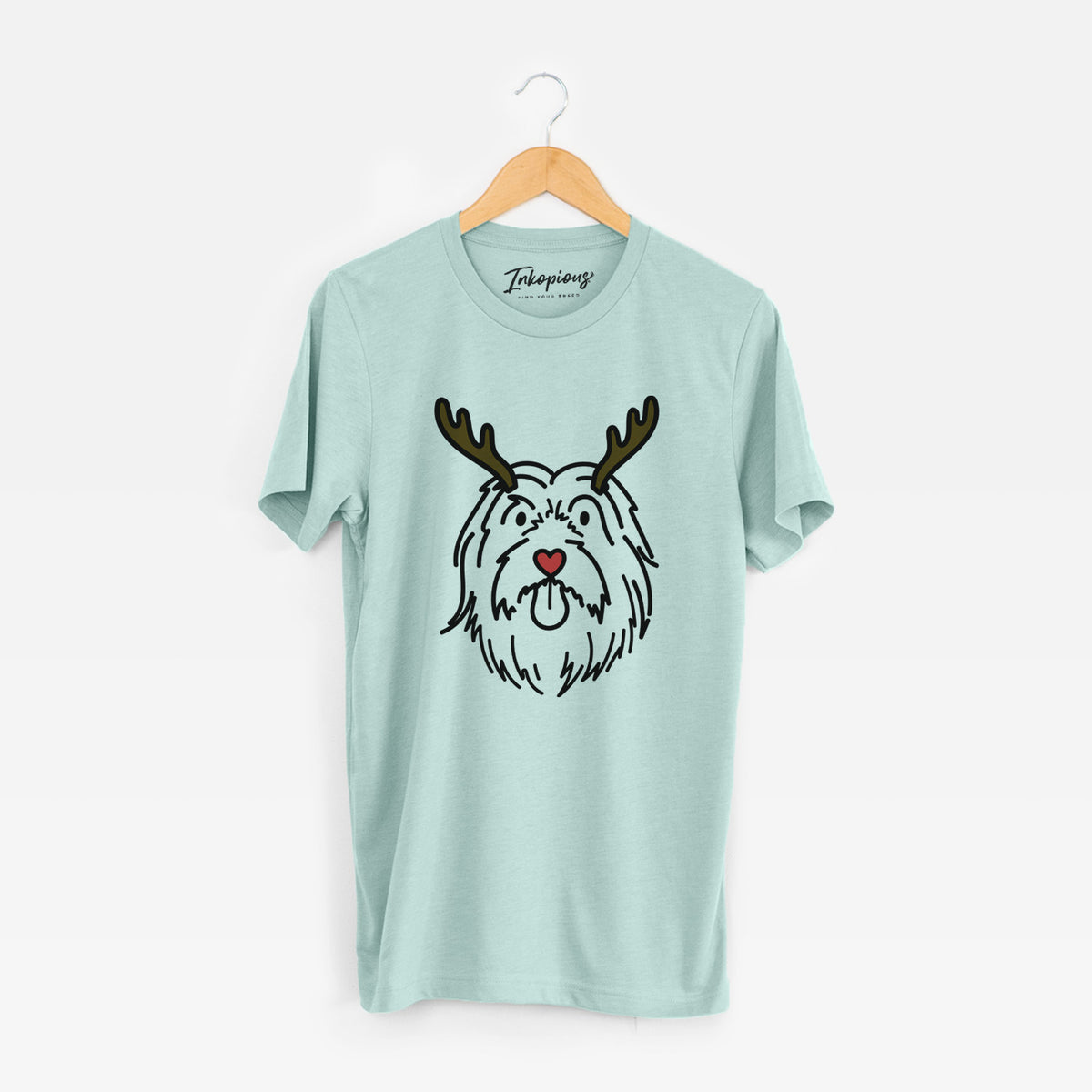 Red Nose Bearded Collie - Tucker - Unisex Crewneck