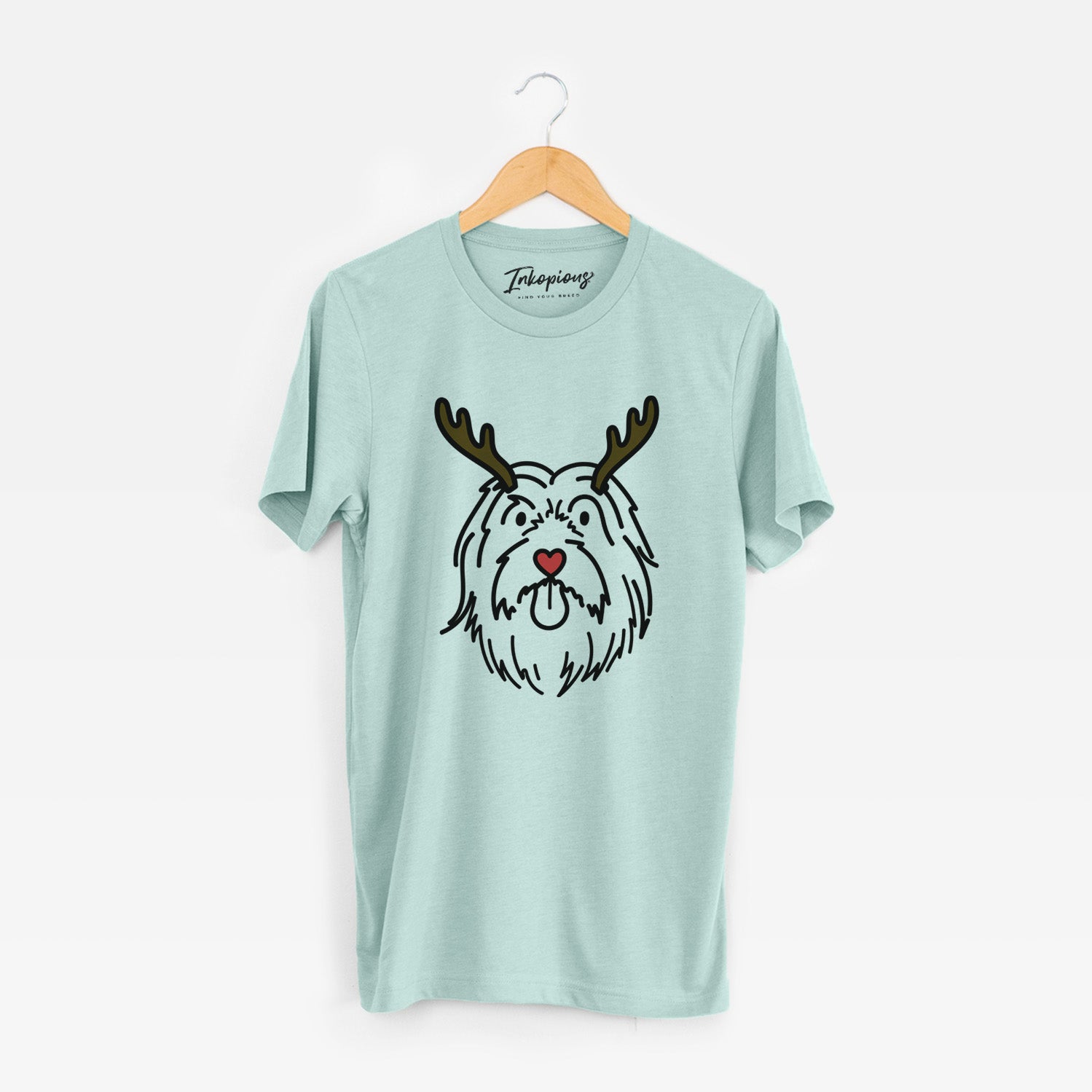 Red Nose Bearded Collie - Tucker - Unisex Crewneck