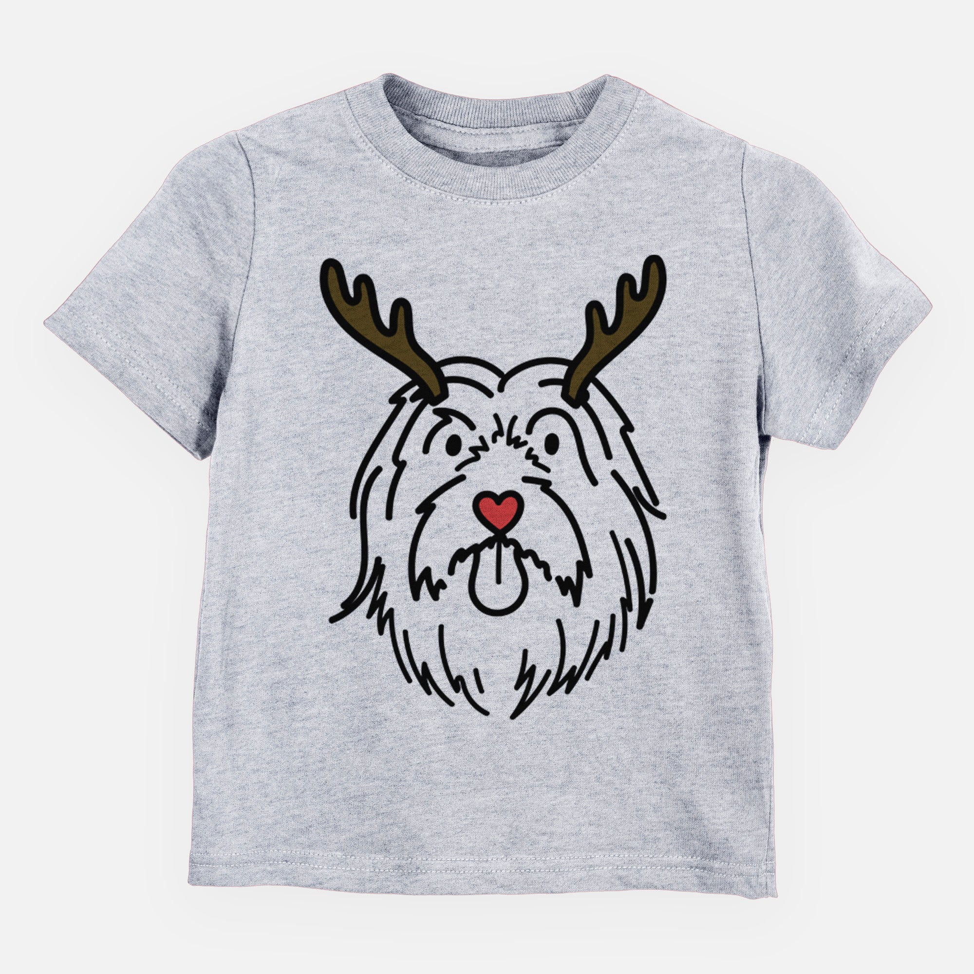 Red Nose Bearded Collie - Tucker - Kids/Youth/Toddler Shirt