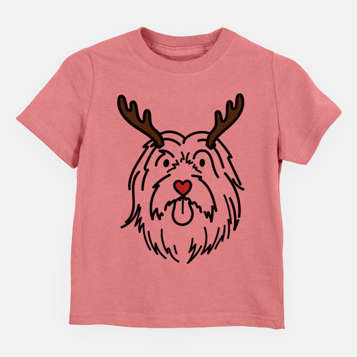 Red Nose Bearded Collie - Tucker - Kids/Youth/Toddler Shirt