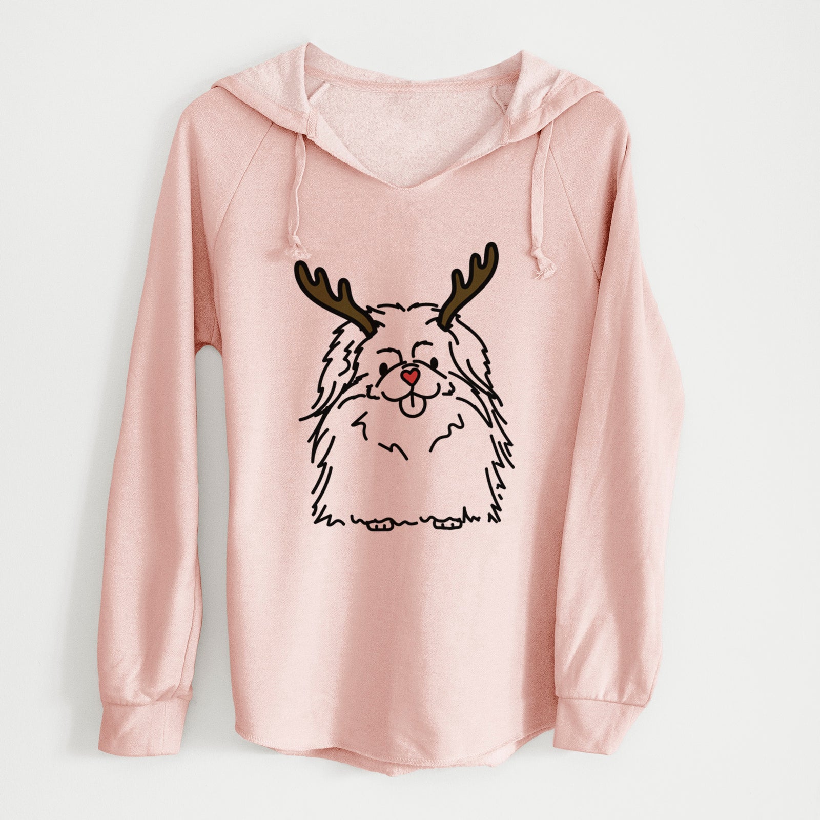 Red Nose Pekingese - Viv - Cali Wave Hooded Sweatshirt