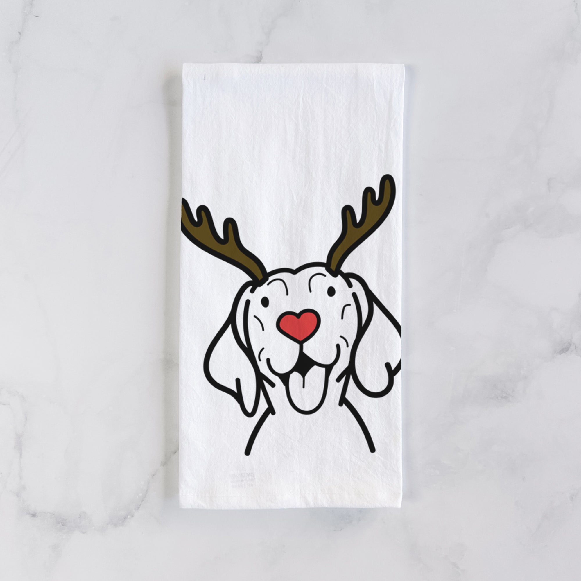 Red Nose Vizsla - Tea Towel