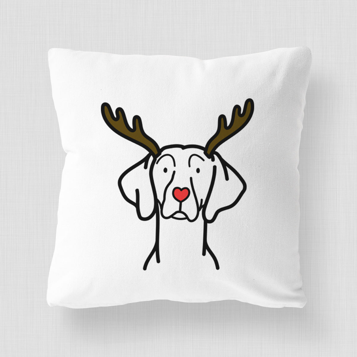 Love Always Weimaraner - Throw Pillow Cover