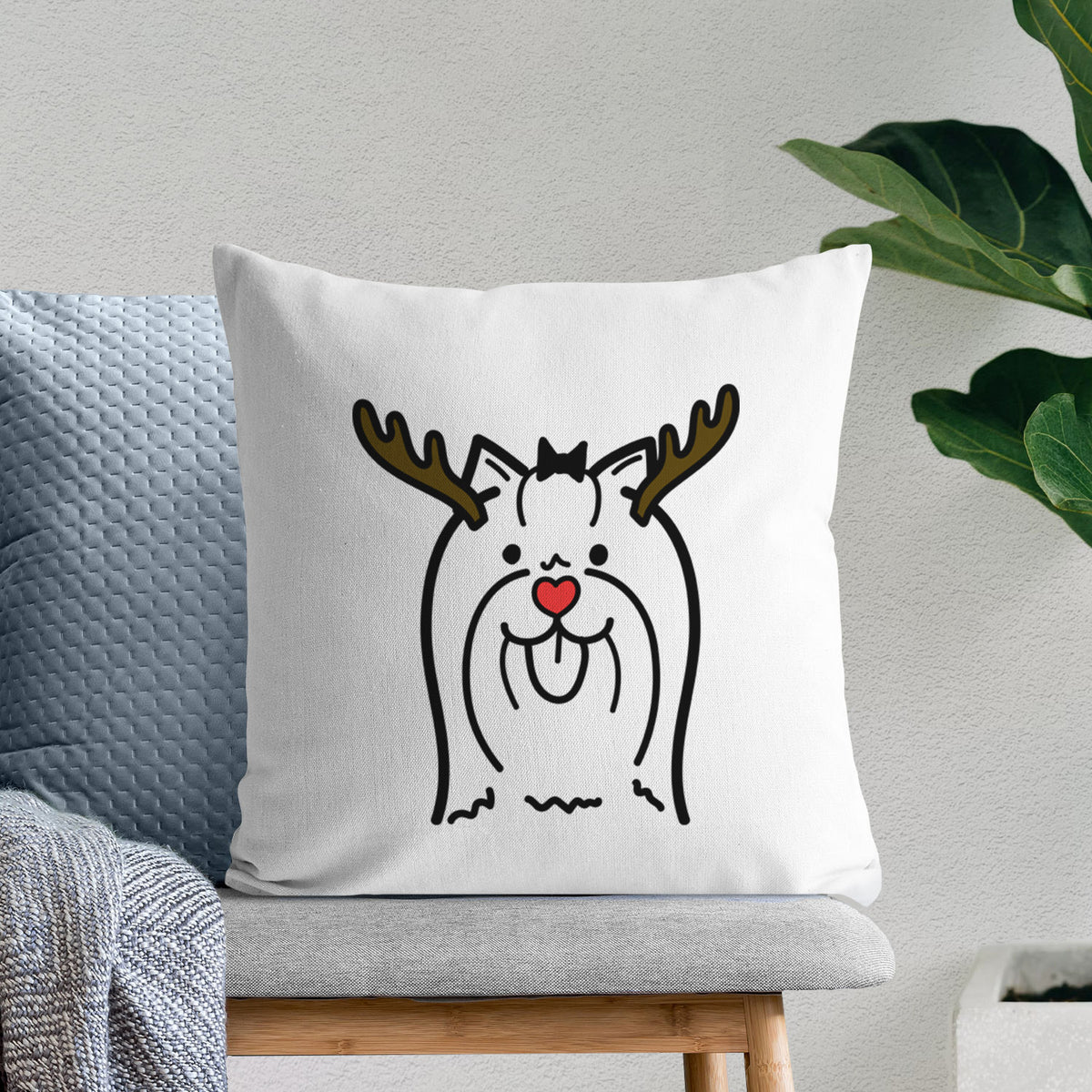 Love Always Yorkshire Terrier - Throw Pillow Cover