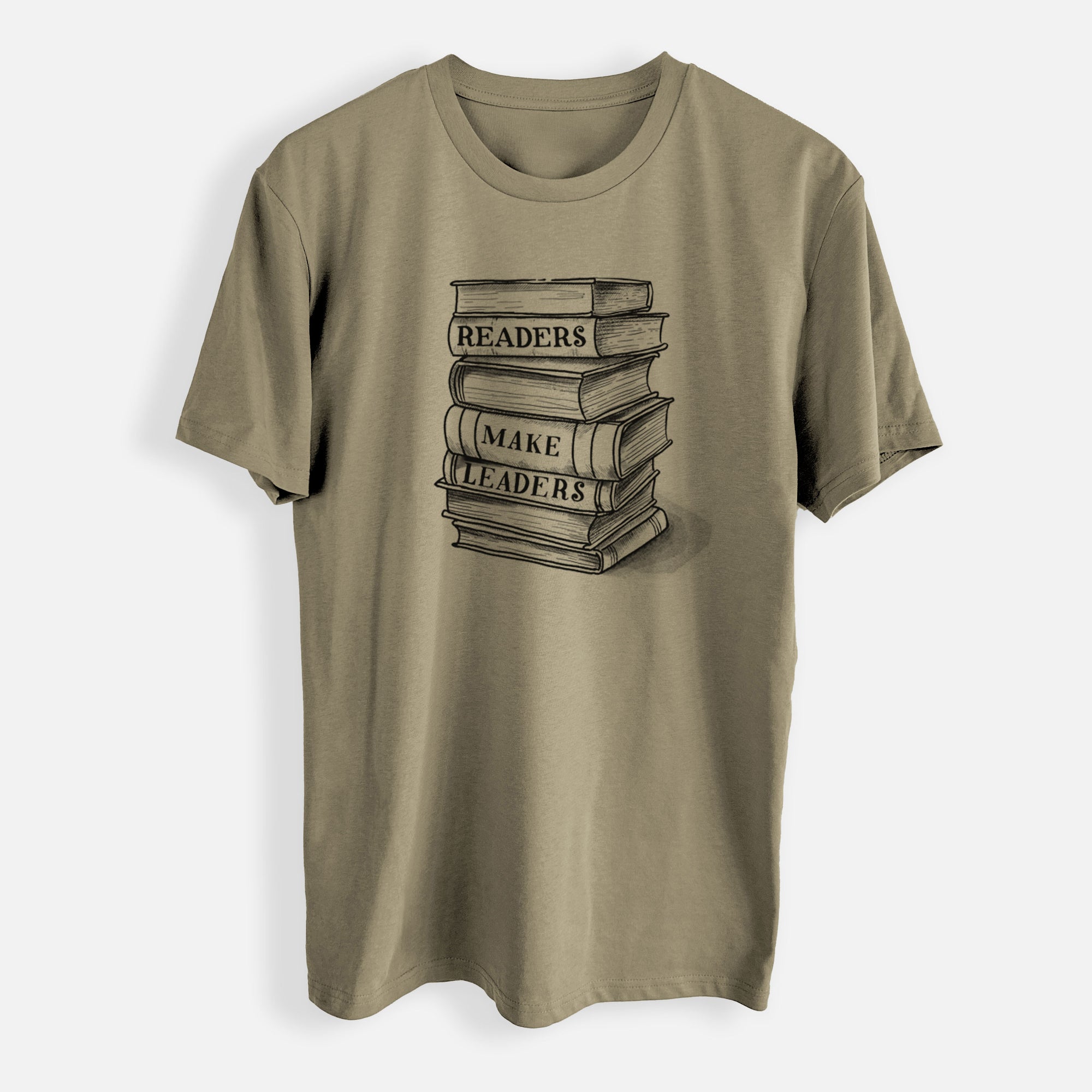 Readers Make Leaders Book Stack - Mens Everyday Staple Tee