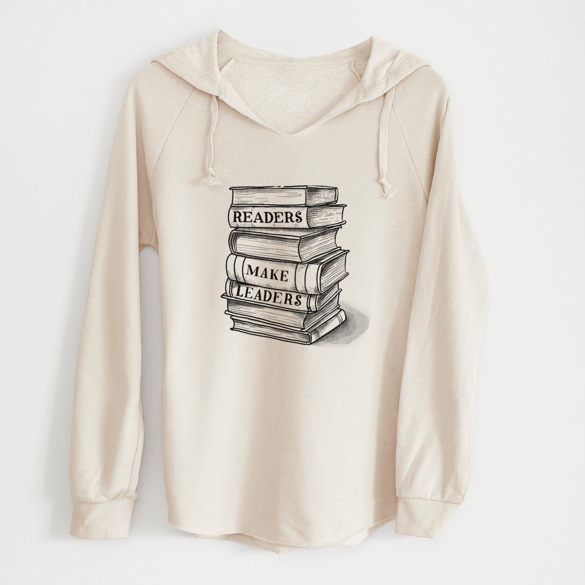 Readers Make Leaders Book Stack - Cali Wave Hooded Sweatshirt