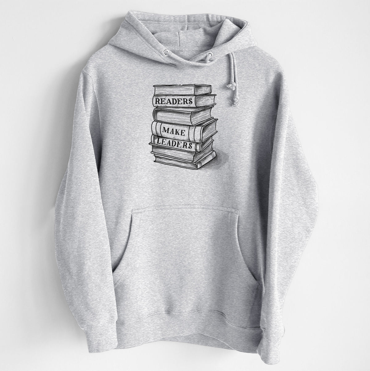 Readers Make Leaders Book Stack - Heavyweight Fleece Hoodie