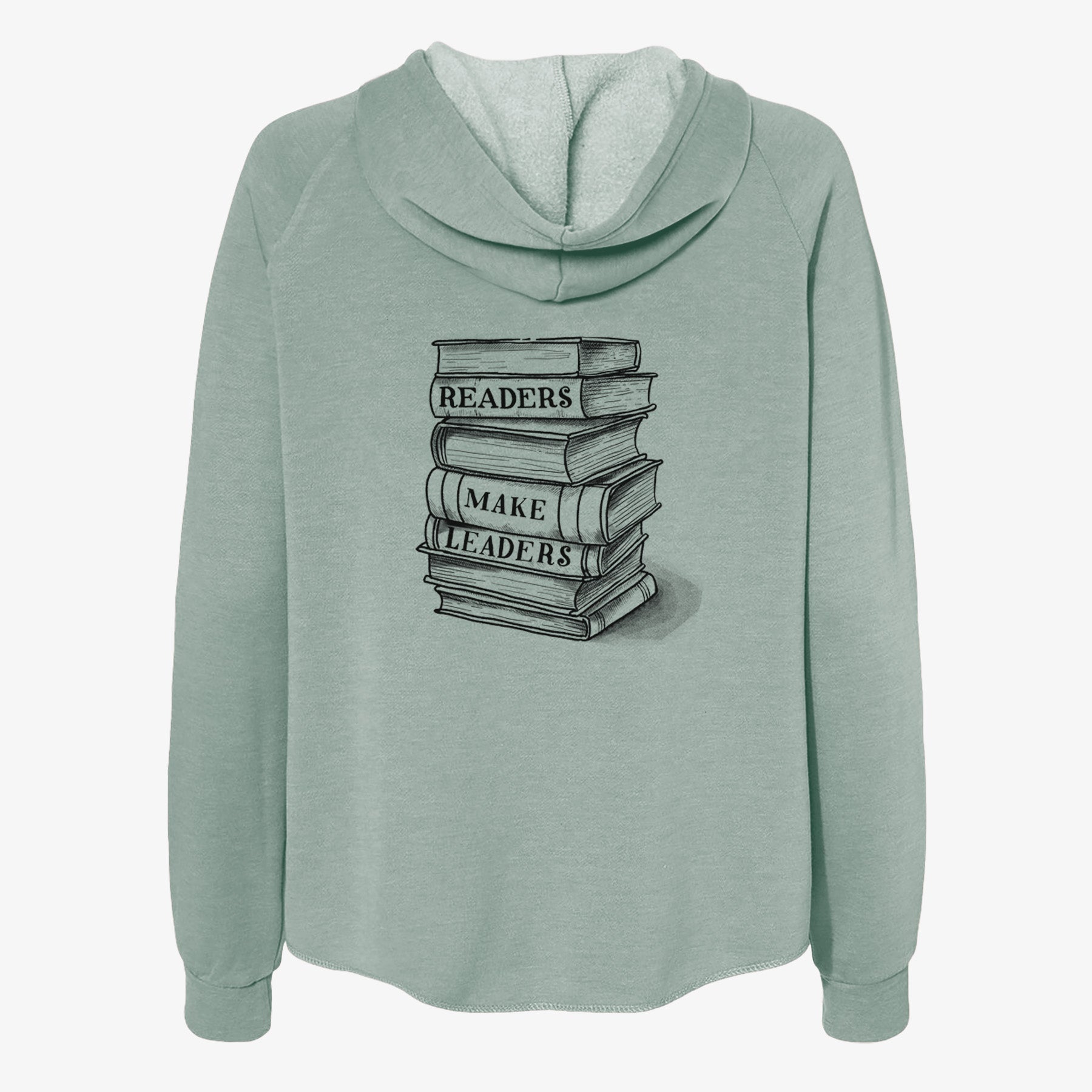 Readers Make Leaders Book Stack - Women's Cali Wave Zip-Up Sweatshirt