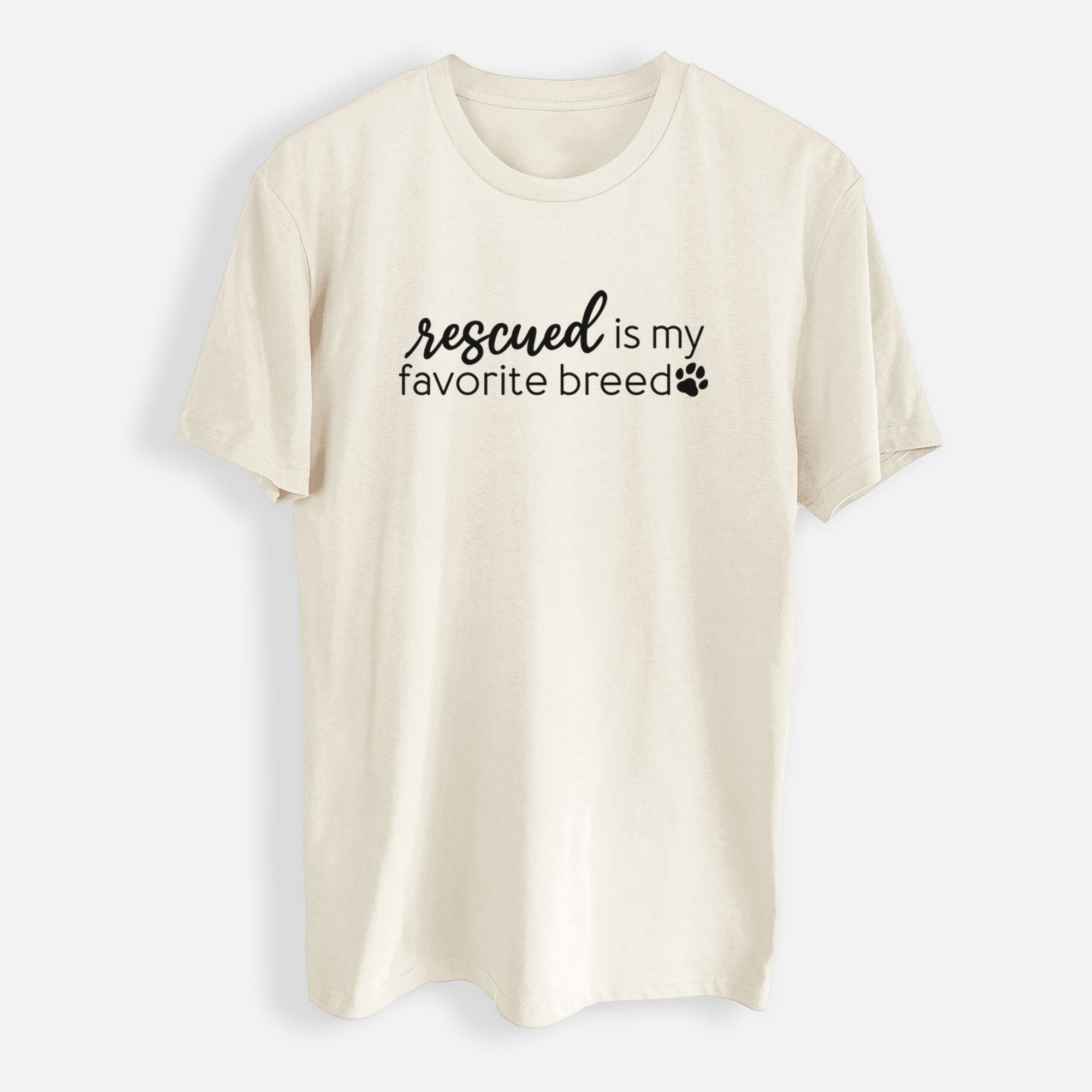 Rescued is My Favorite Breed - Mens Everyday Staple Tee