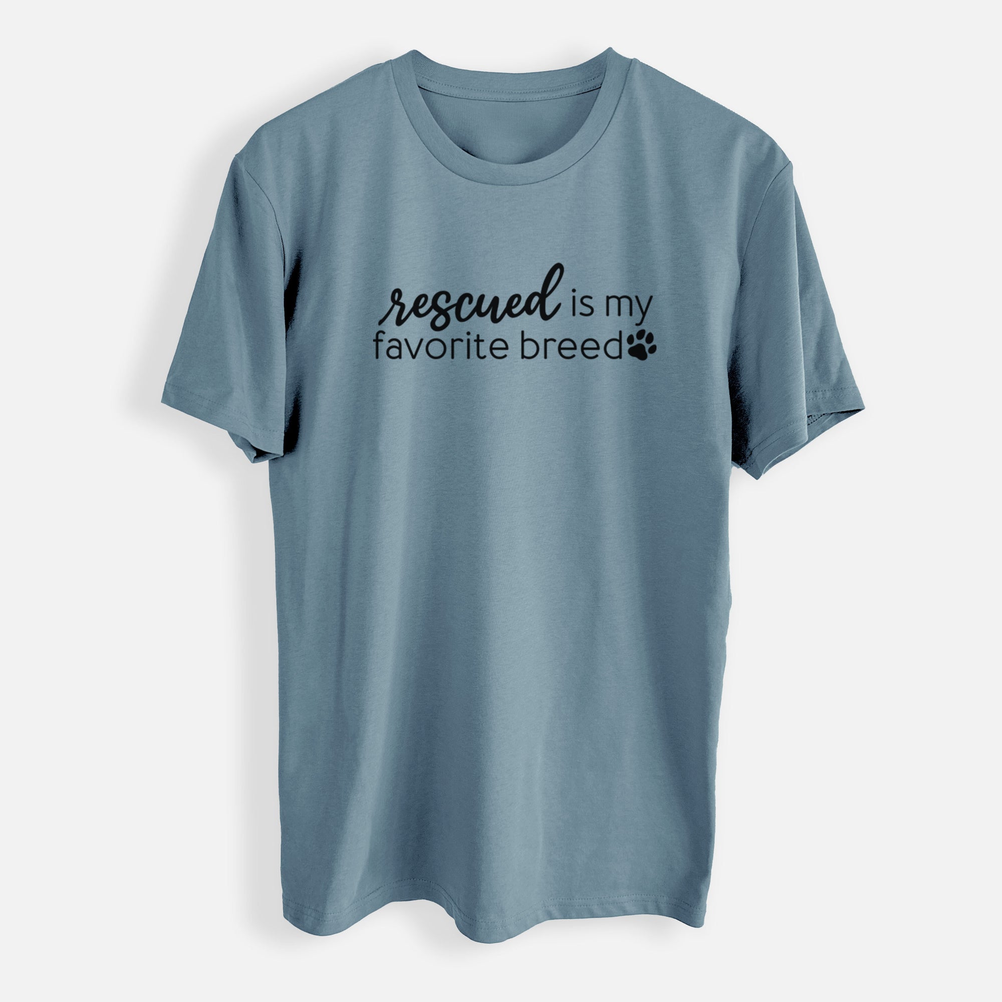 Rescued is My Favorite Breed - Mens Everyday Staple Tee