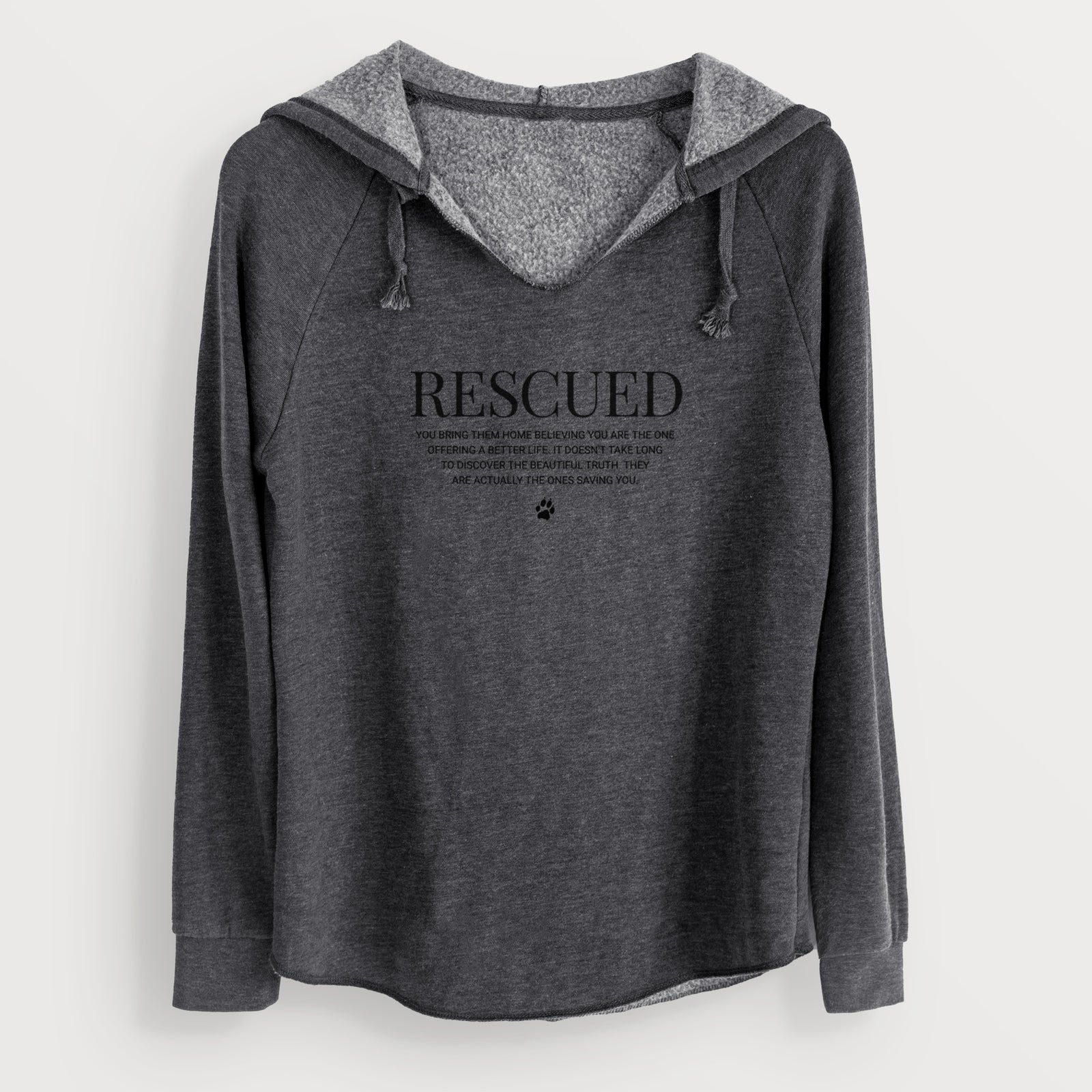 Rescued - They're the Ones Saving You - Cali Wave Hooded Sweatshirt