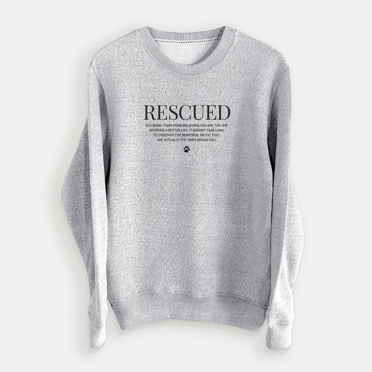 Rescued - They're the Ones Saving You - Knit Sweatshirt