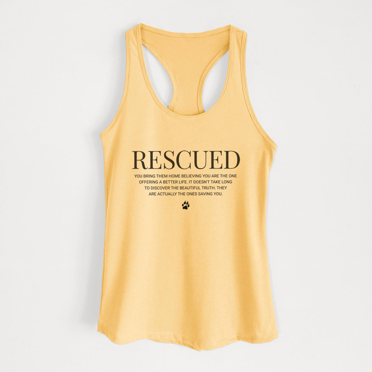 Rescued - They're the Ones Saving You - Women's Racerback Tanktop