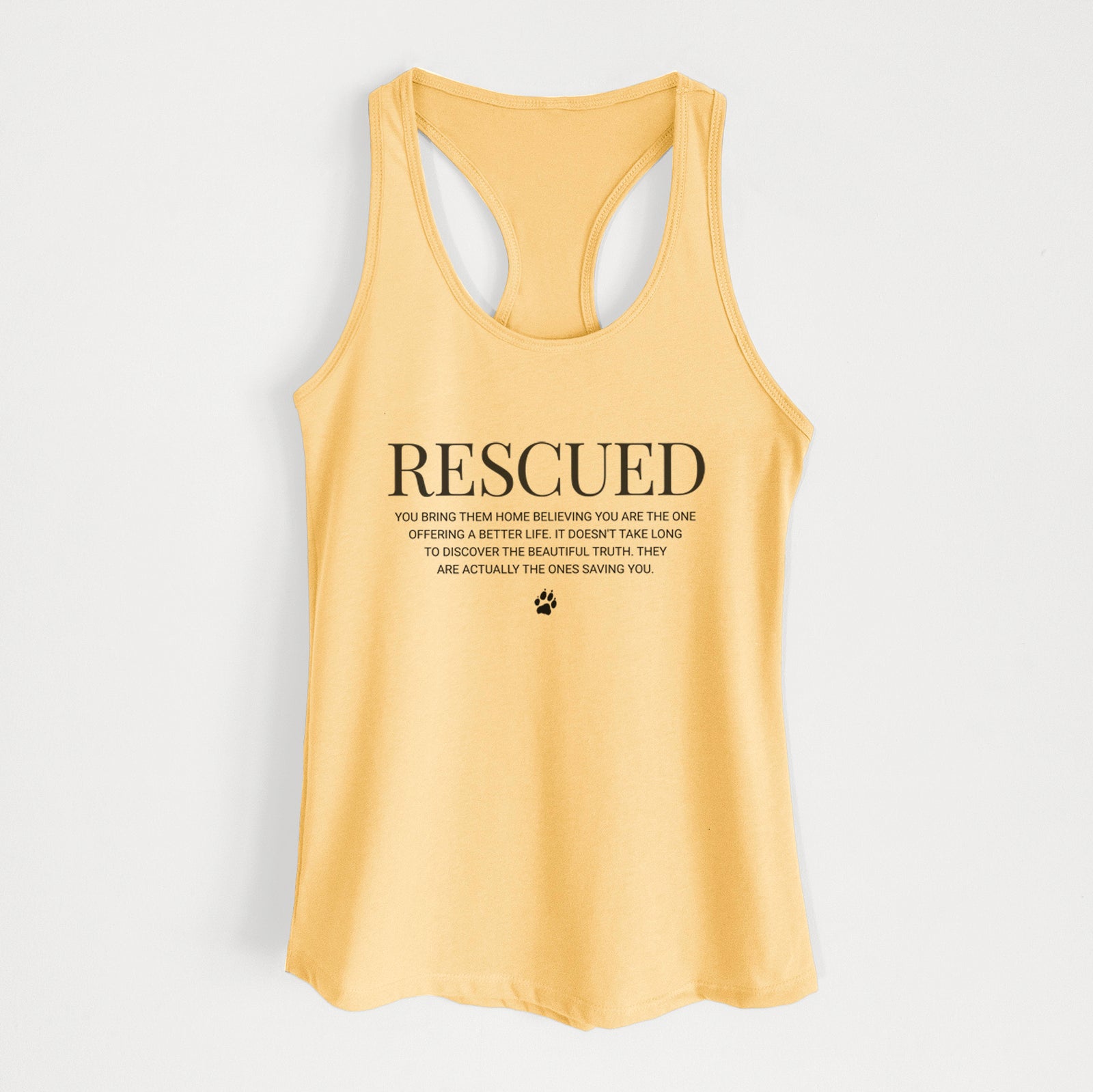 Rescued - They're the Ones Saving You - Women's Racerback Tanktop