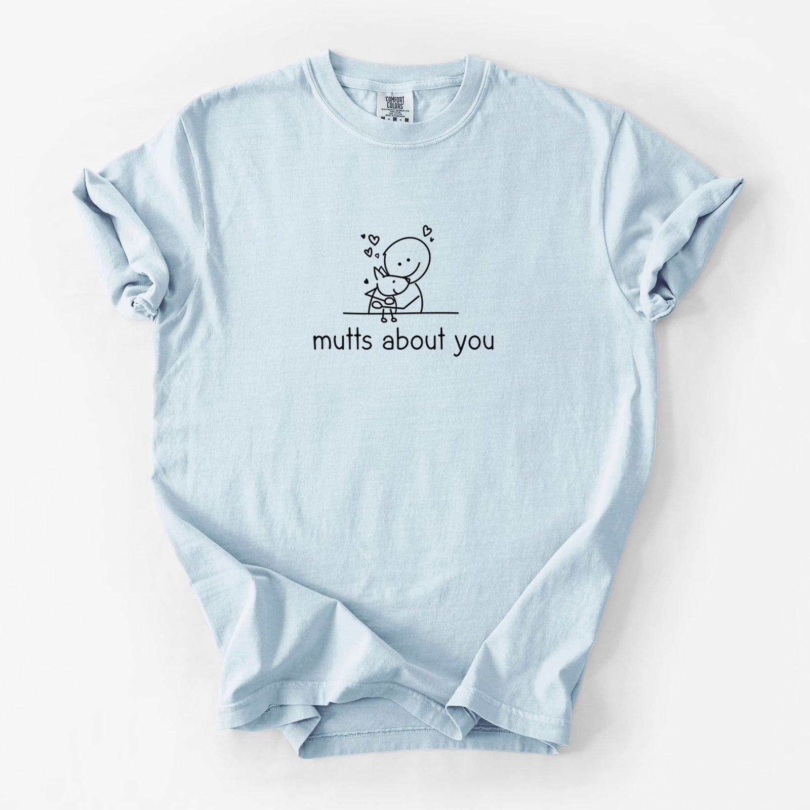 Mutts About You - Unisex Comfort Colors Garment-Dyed Heavyweight T-shirt in Chambray