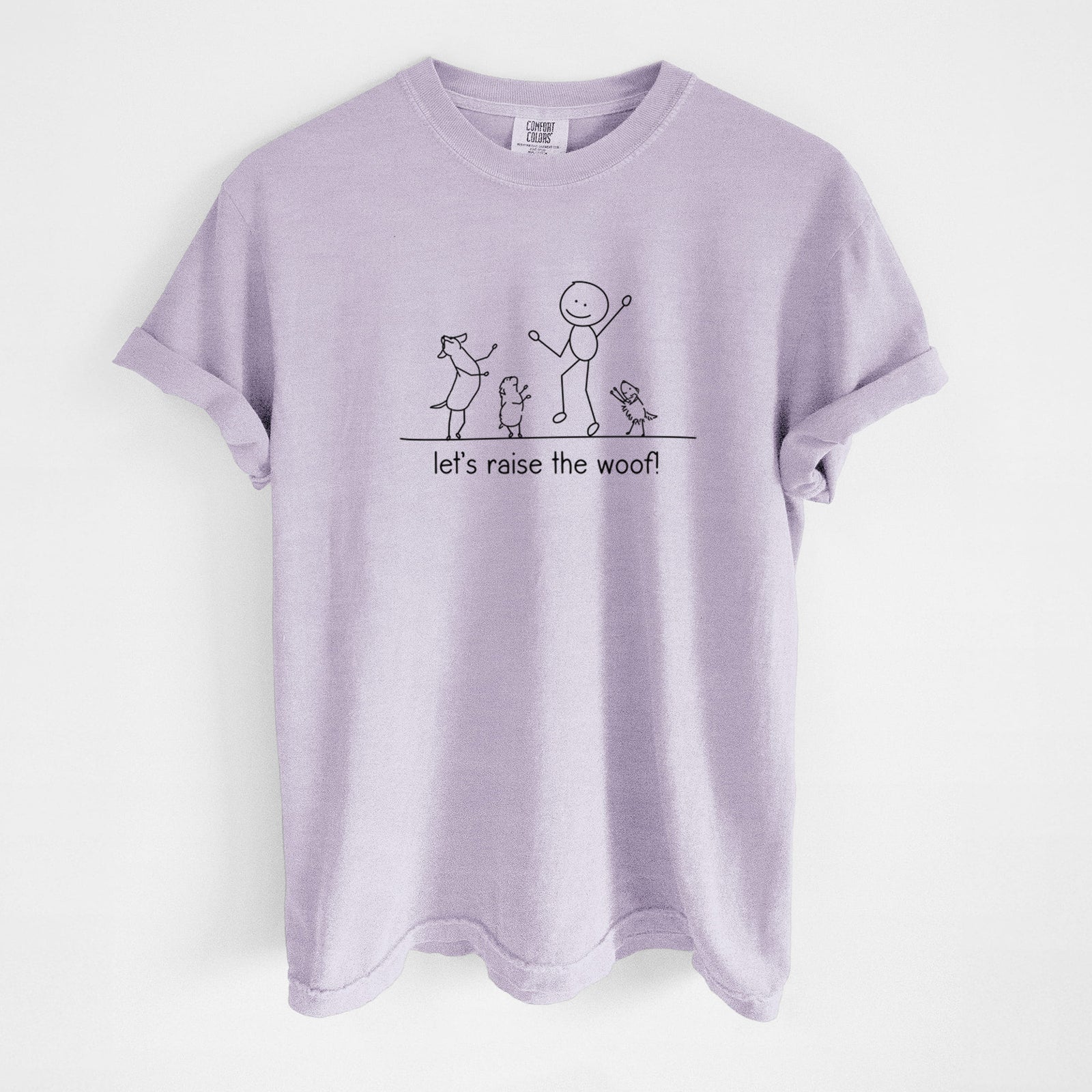 Let's Raise the Woof! - Unisex Comfort Colors Garment-Dyed Heavyweight T-shirt in Orchid
