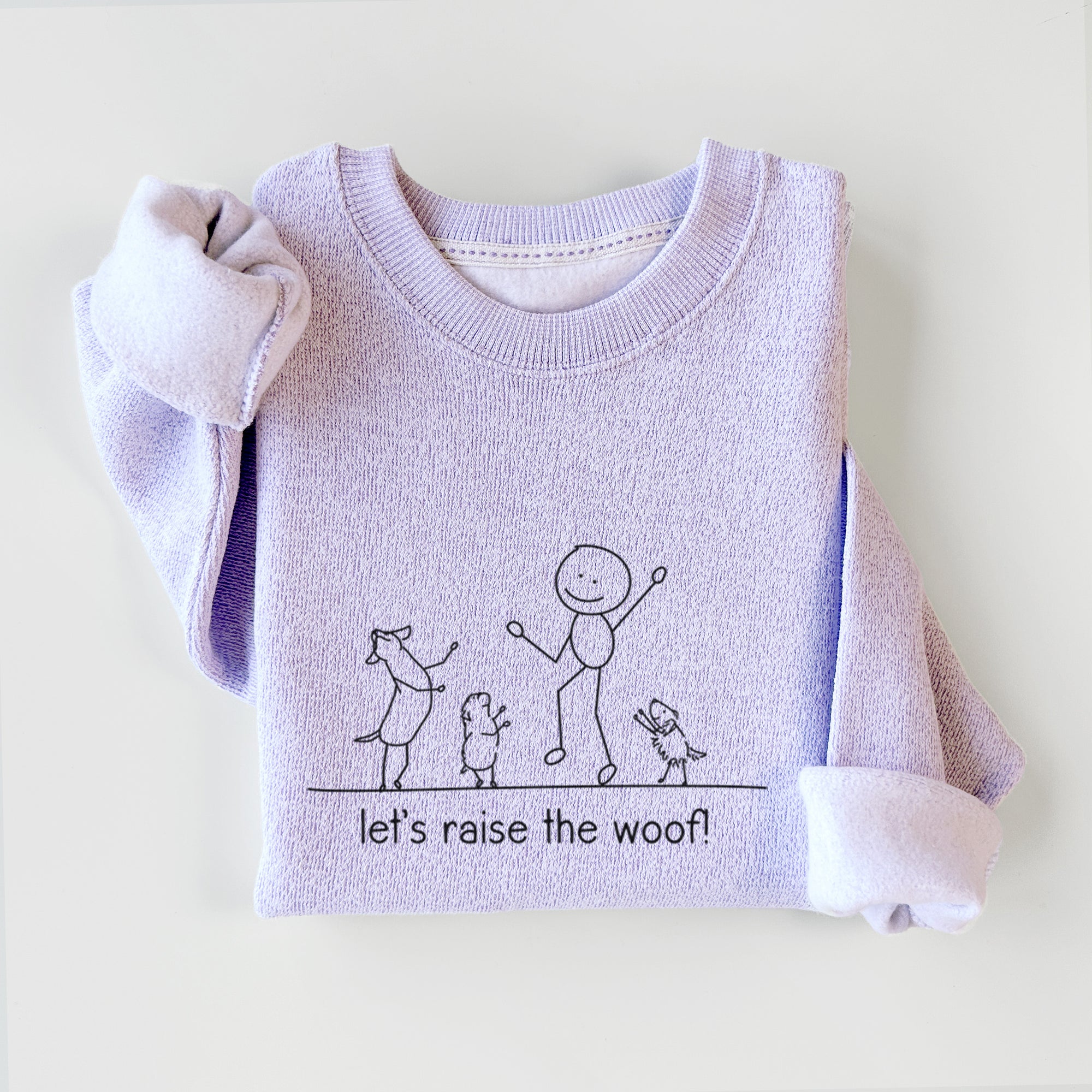 Let's Raise the Woof! - Knit Sweatshirt