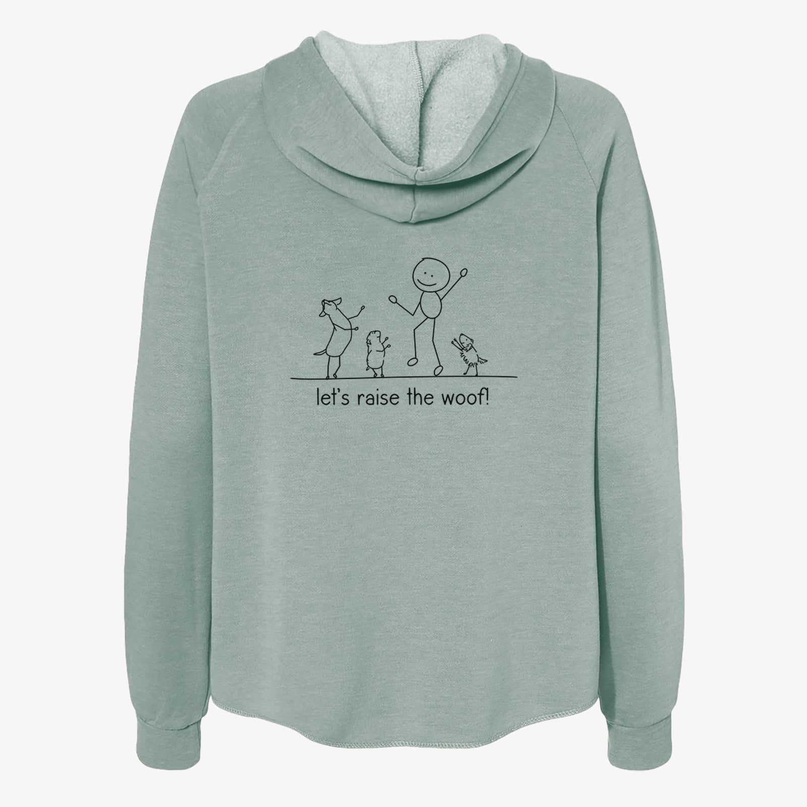 Let's Raise the Woof! - Women's Cali Wave Zip-Up Sweatshirt