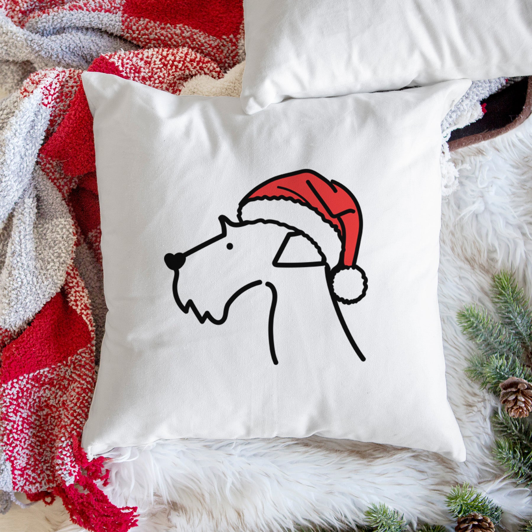 Love Always Airedale Terrier - Throw Pillow Cover