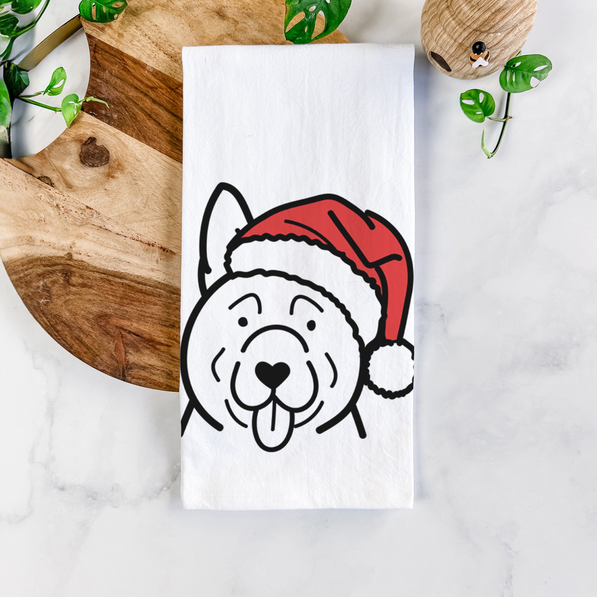 Jolly Akita - Tea Towel