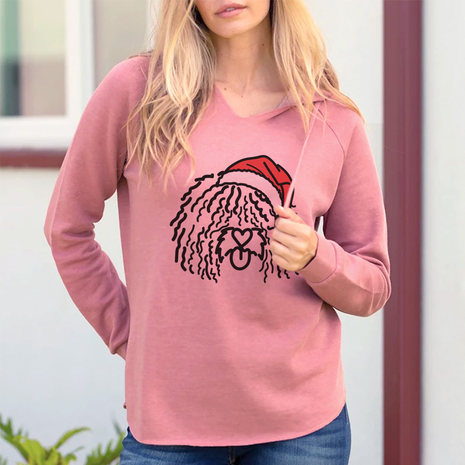 Jolly Spanish Water Dog - Alba - Cali Wave Hooded Sweatshirt