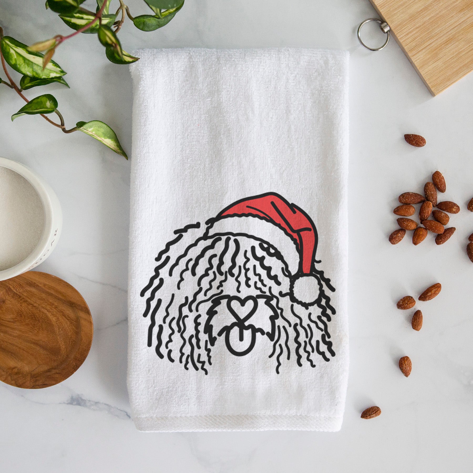 Jolly Spanish Water Dog - Alba - Decorative Hand Towel