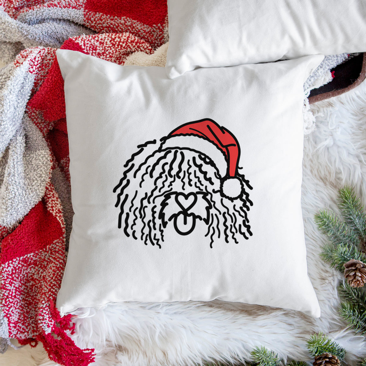 Love Always Spanish Water Dog - Alba -  Throw Pillow Cover