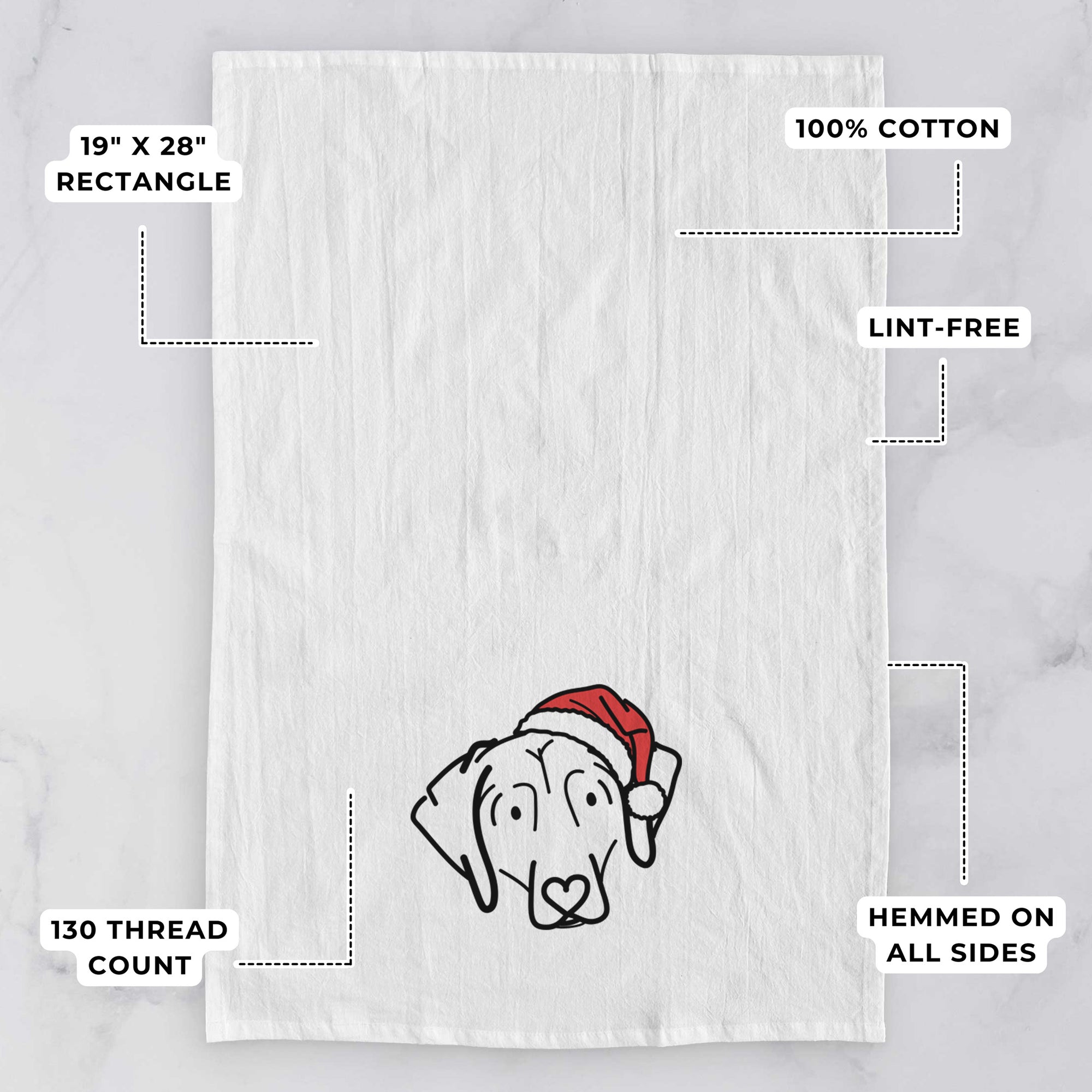 Jolly Beagle - Aly - Tea Towel