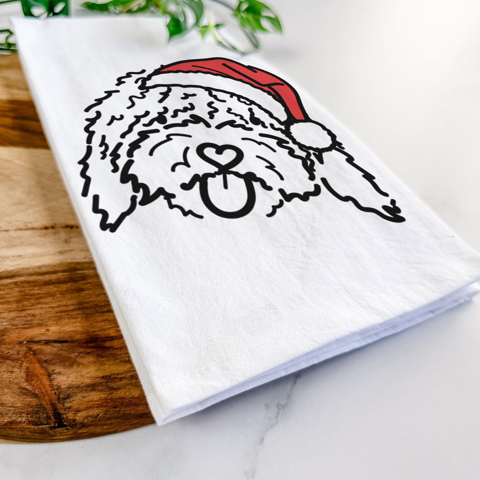 Jolly Spanish Water Dog - Antonio - Tea Towel