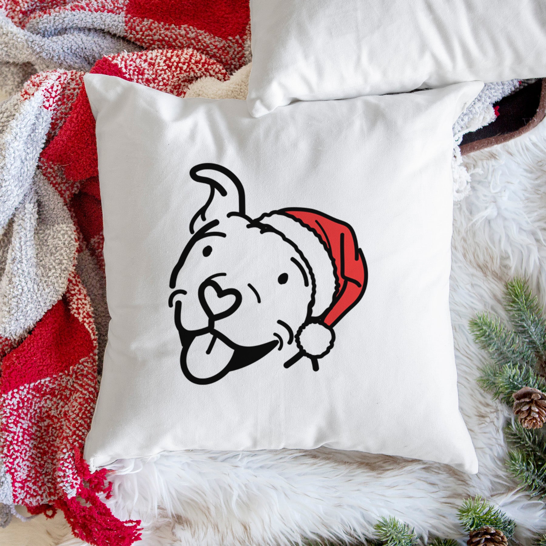 Love Always Pitbull - Arlo -  Throw Pillow Cover