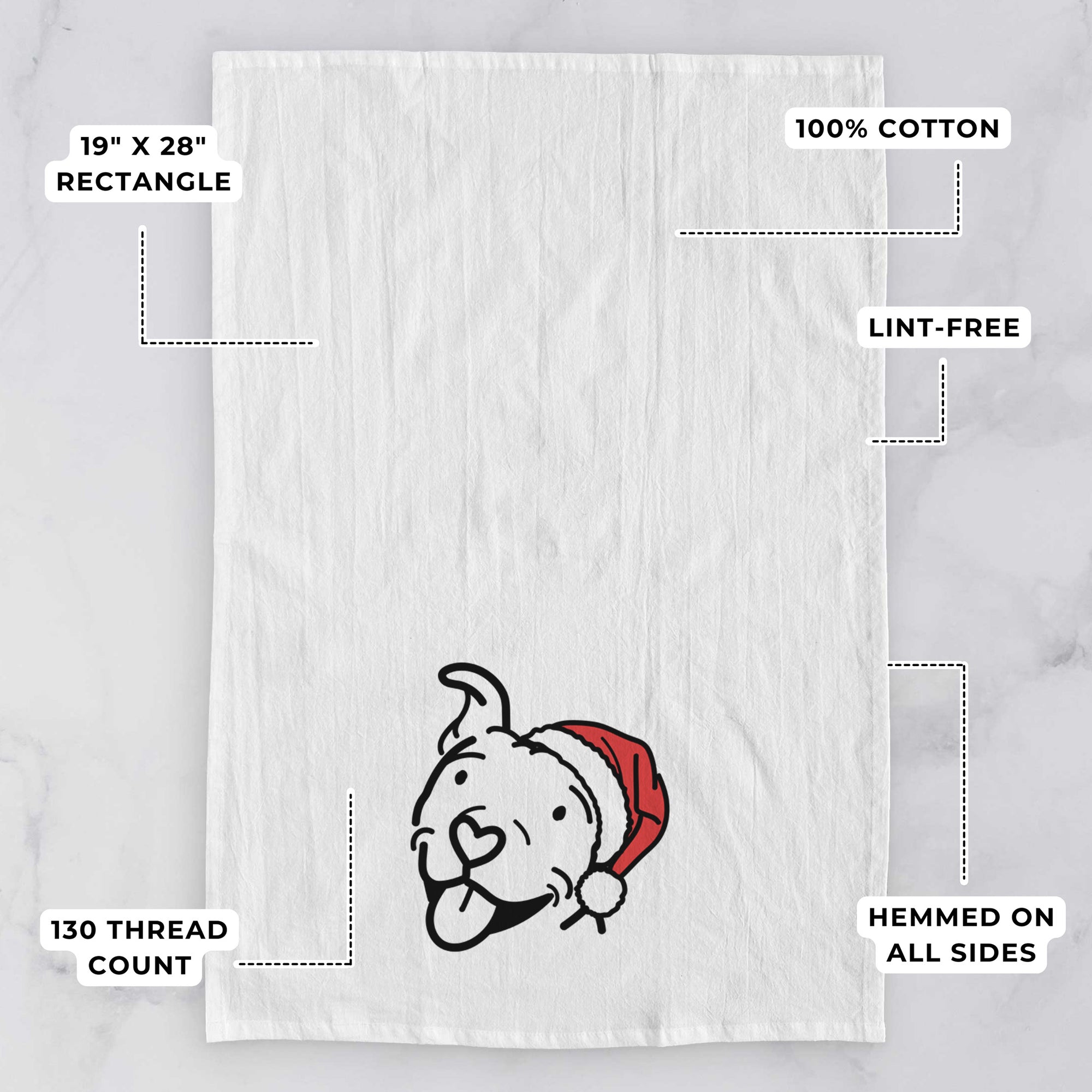 Jolly Pitbull - Arlo - Tea Towel