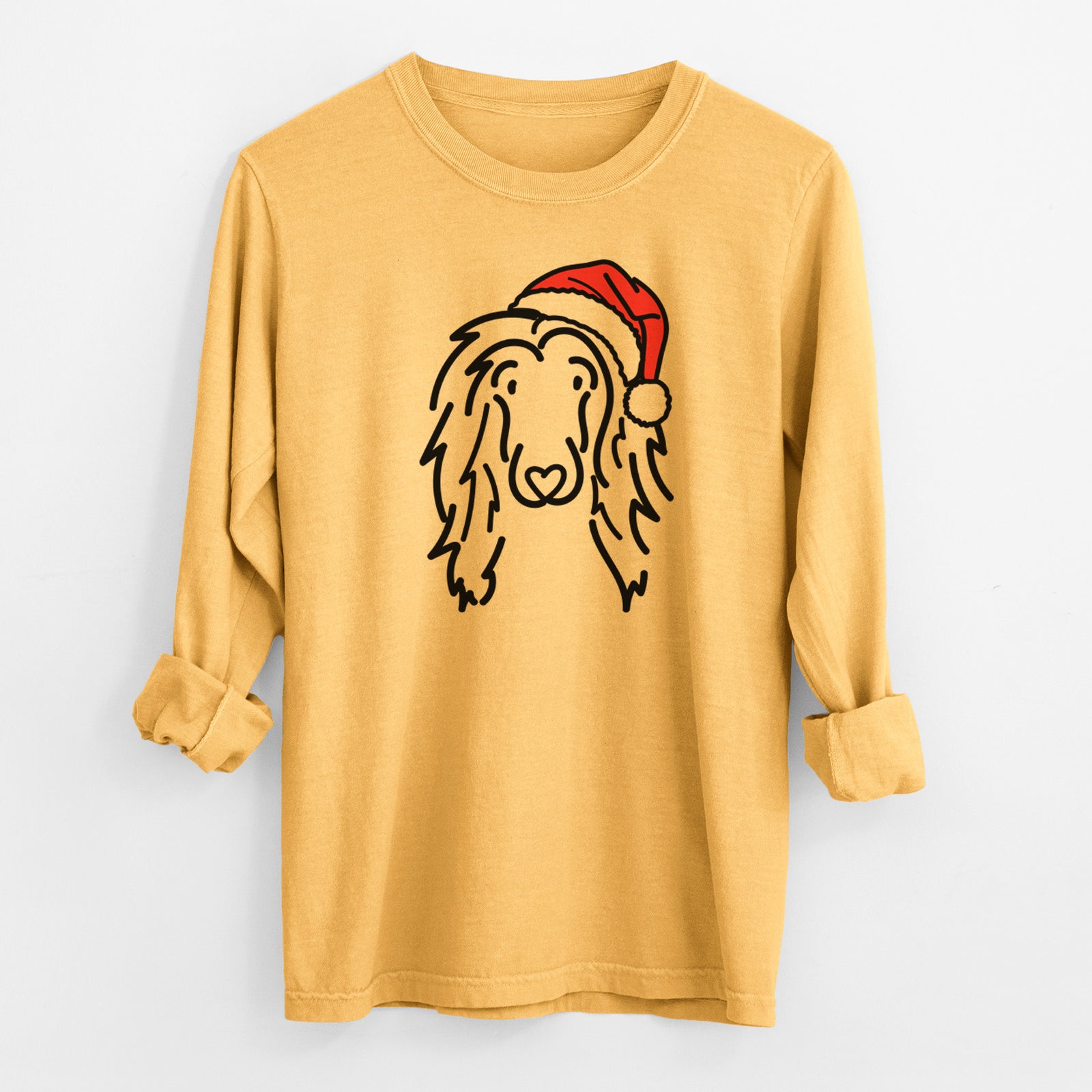 Jolly Afghan Hound - Asher - Heavyweight 100% Cotton Long Sleeve