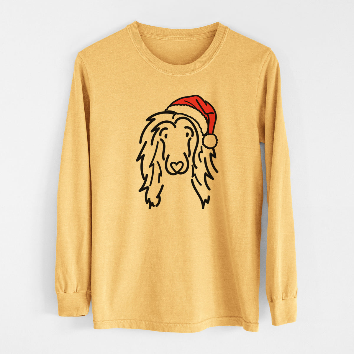 Jolly Afghan Hound - Asher - Heavyweight 100% Cotton Long Sleeve