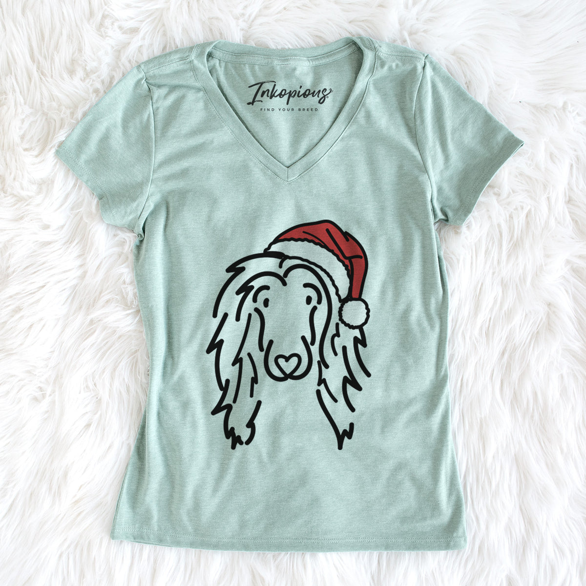 Jolly Afghan Hound - Asher - Women&#39;s Perfect V-neck Shirt