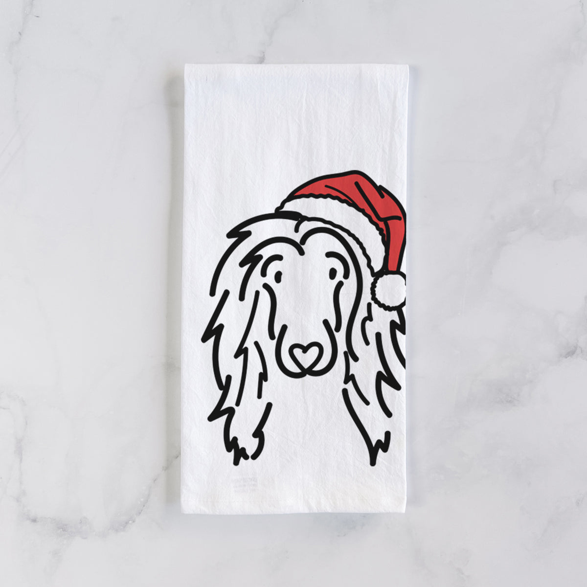 Jolly Afghan Hound - Asher - Tea Towel