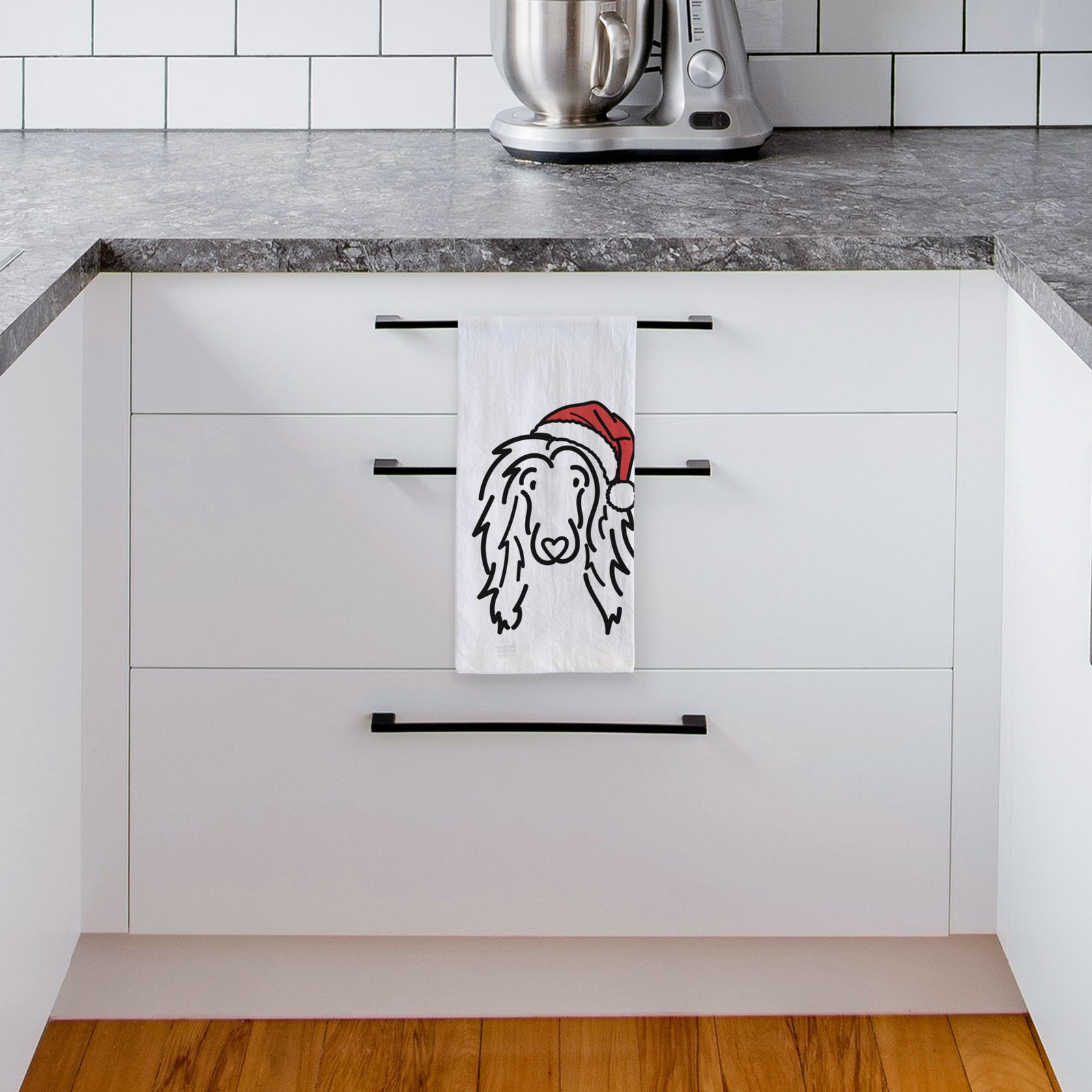 Jolly Afghan Hound - Asher - Tea Towel